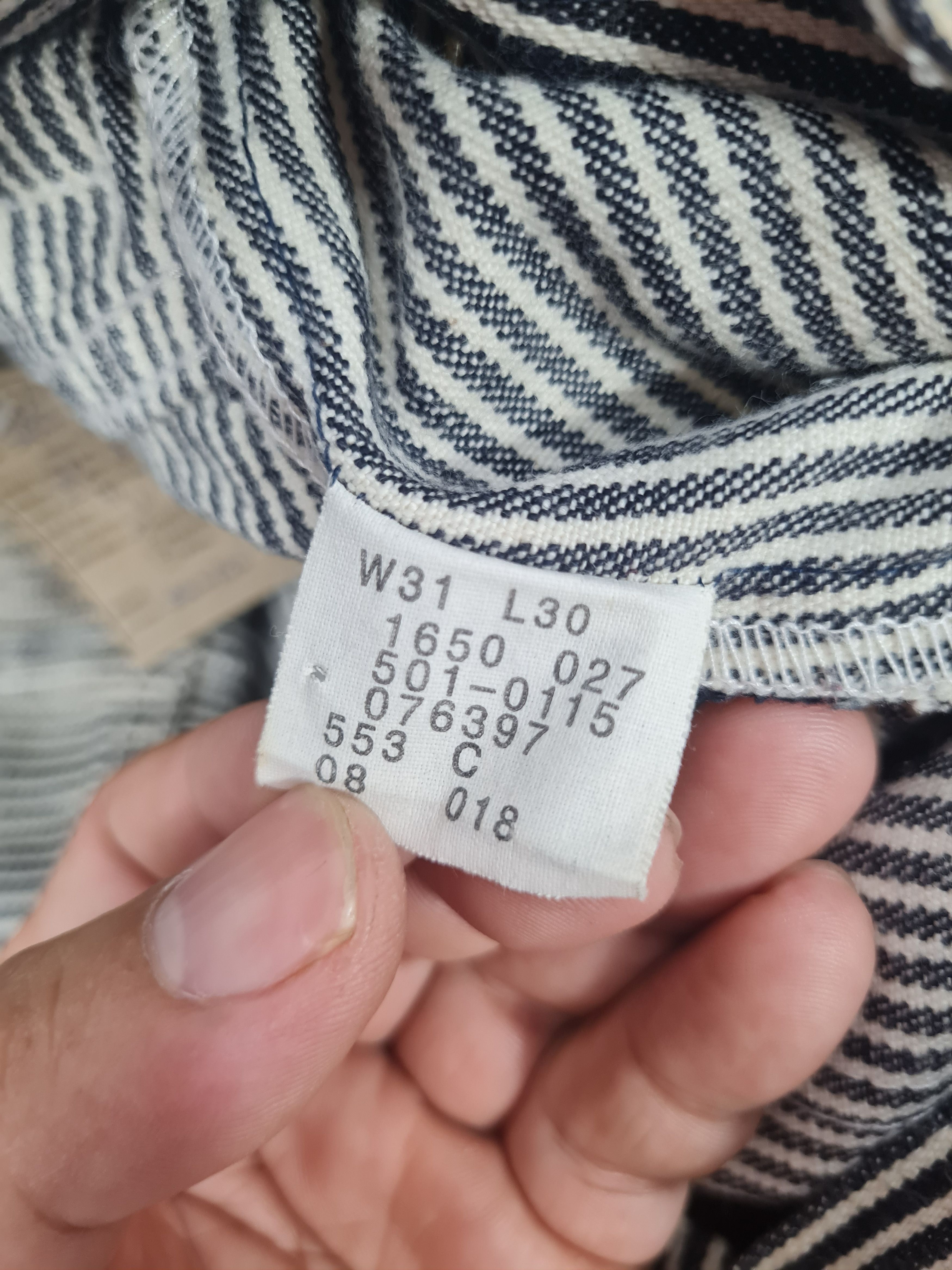 Japanese Brand Japanese Brand Bush Striped Workwear Pants 30x31.5 JB0186 Size US 30 / EU 46 - 14 Thumbnail