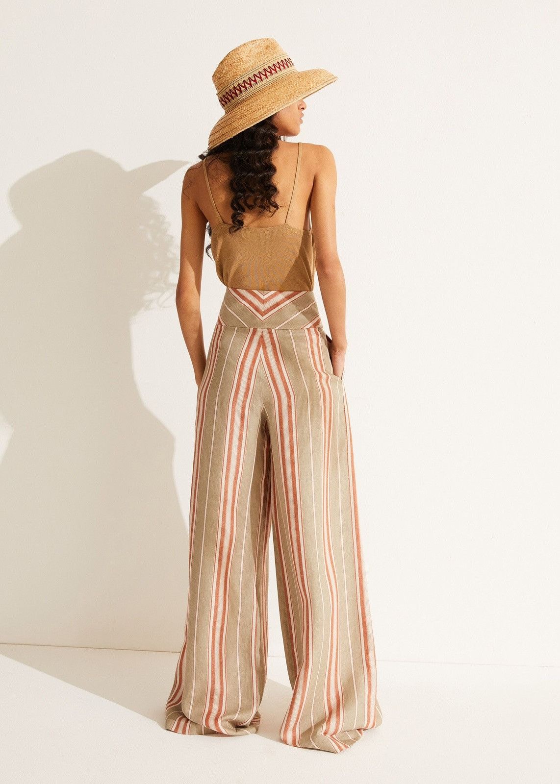 Loro Piana o1srvl11e0824 Notan Beach Stripes Trouser in Multicolor Size 30" / US 8 / IT 44 - 3 Thumbnail