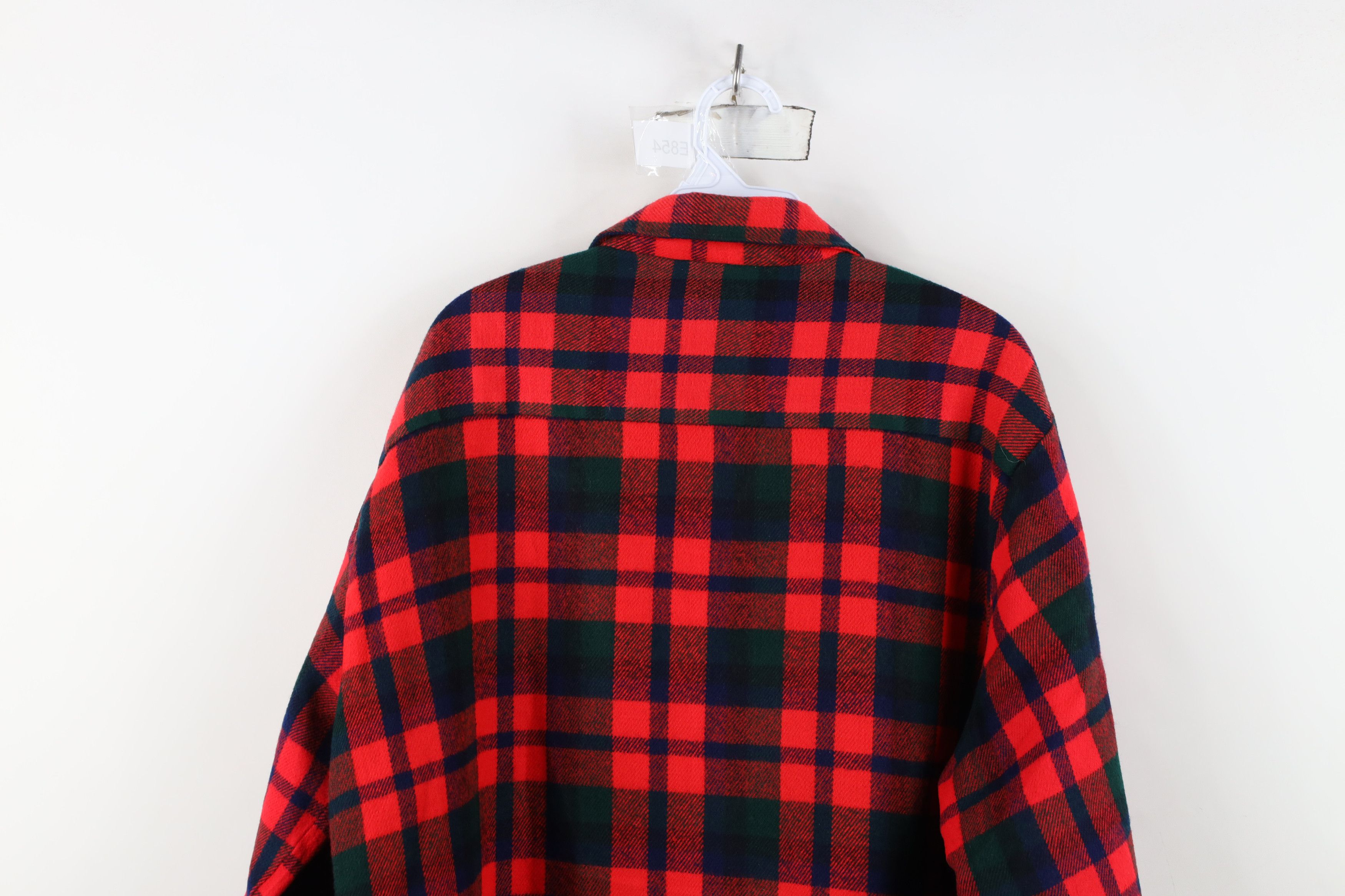 Vintage Vintage 70s Streetwear Collared Board Button Shirt Plaid Size US XL / EU 56 / 4 - 12 Thumbnail