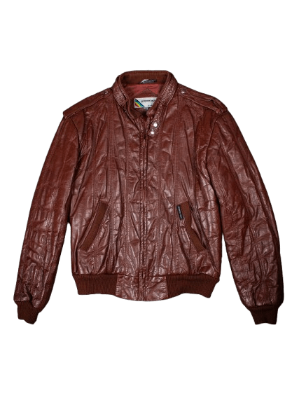 Members Only Vintage Members Only Leather Bomber Jacket Oxblood Brown Size US S / EU 44-46 / 1 - 1 Thumbnail