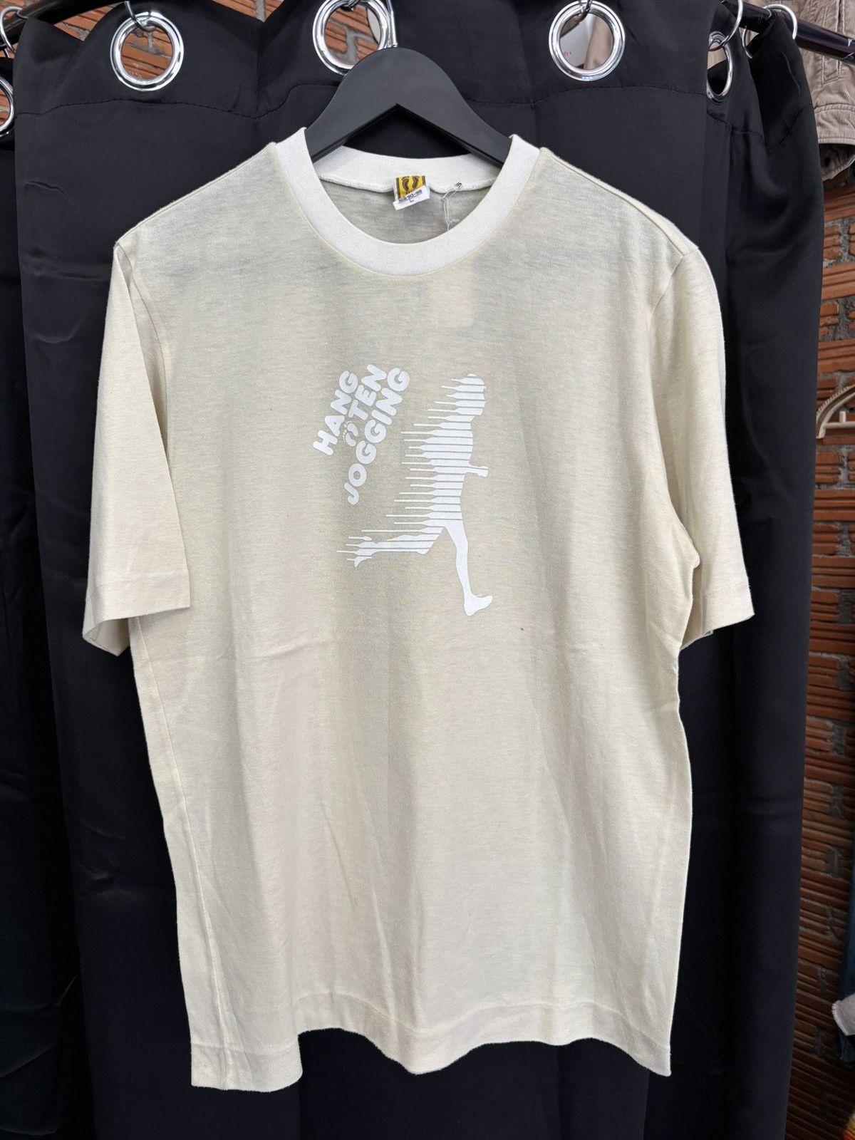 Vintage Hang Ten Jogging T-Shirt 80s Size US M / EU 48-50 / 2 - 1 Thumbnail
