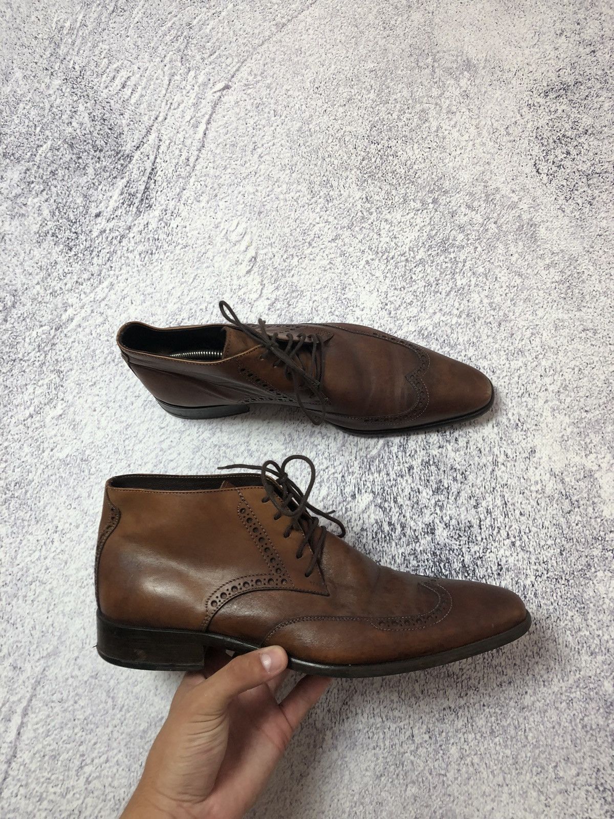 Japanese Brand × Vintage Vintage Leather men's shoes y2k size 41 usa casual Size US 9 / EU 42 - 7 Thumbnail