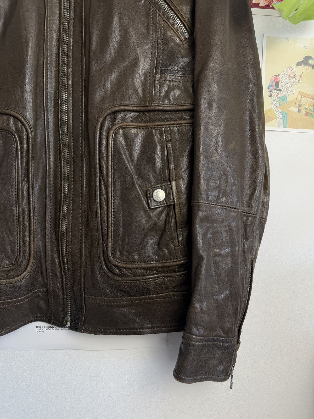 Dolce & Gabbana Vintage Dolce & Gabbana moto biker leather jacket 52 L rare Size US L / EU 52-54 / 3 - 5 Thumbnail
