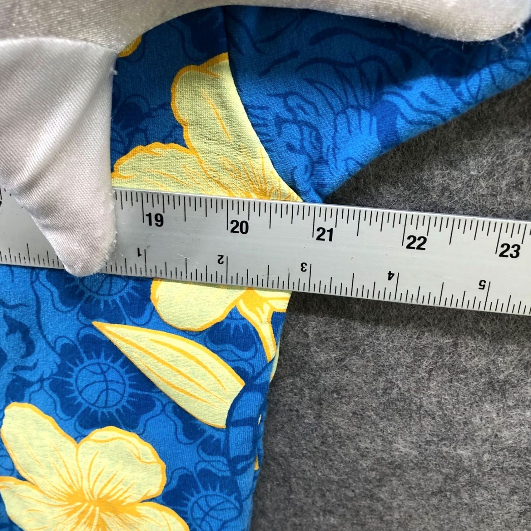 Vintage Overtime Hoodie Mens M Blue Yellow Floral Hawaiian Tropical Tiger Graphic Size US M / EU 48-50 / 2 - 6 Thumbnail