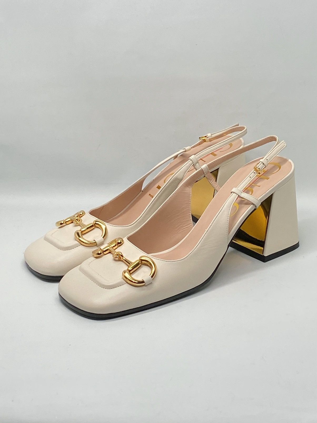 Gucci Gucci Baby Mid-Heel Horsebit Slingback Pumps size 41.5 Size US 11.5 / IT 41.5 - 7 Thumbnail
