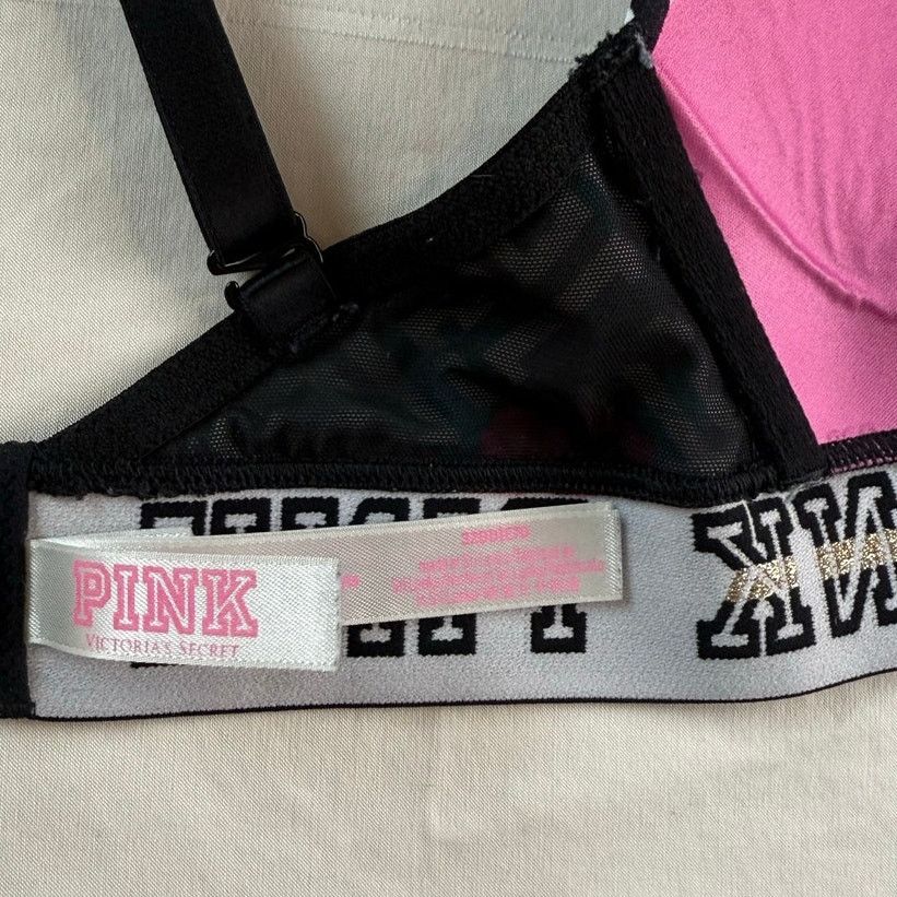 Victoria's Secret Bra Lot 32DD Victoria's Secret PINK & Avia D/DD Black Size ONE SIZE - 4 Thumbnail