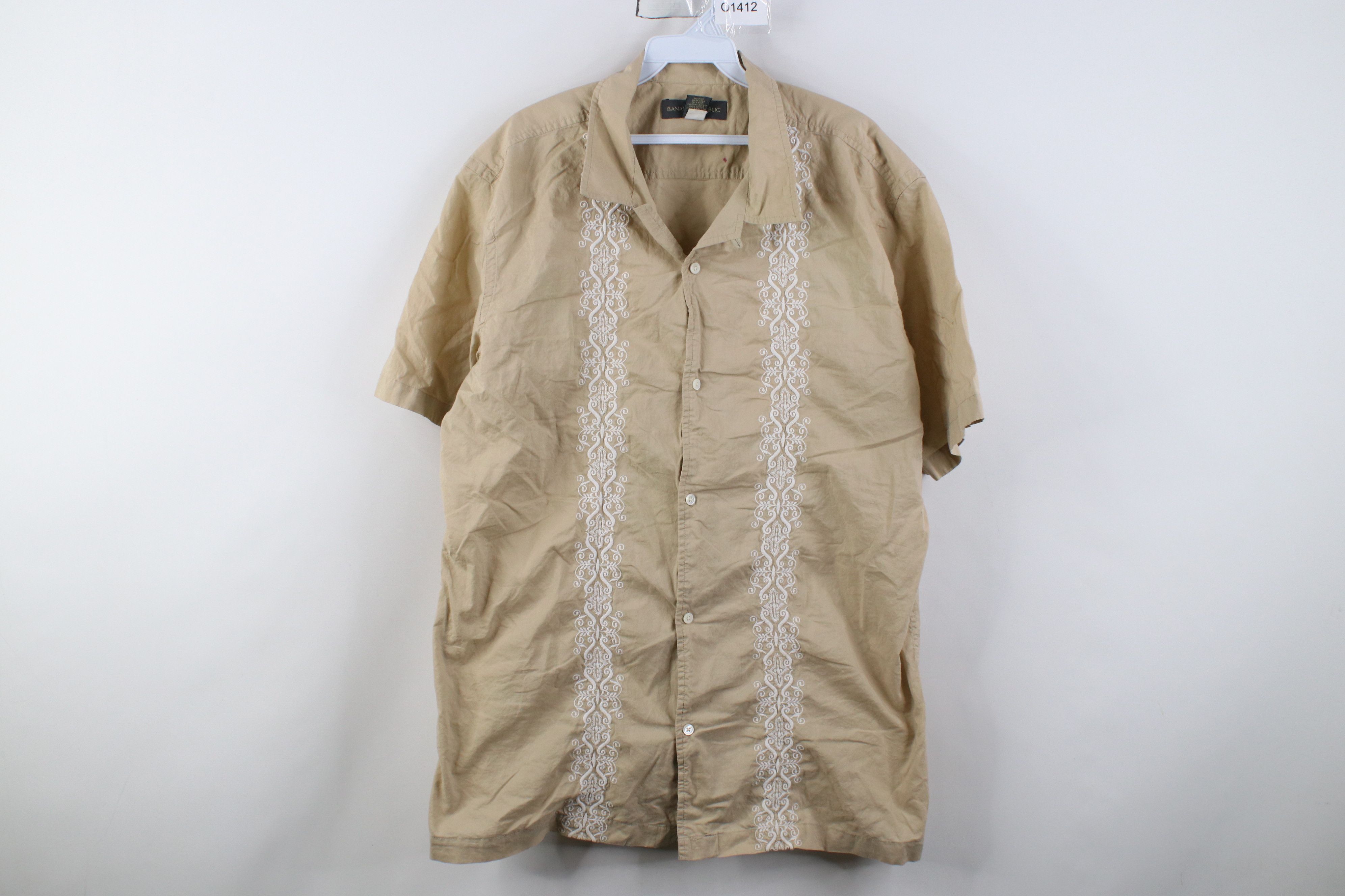 Banana Republic Vintage 90s Y2K Banana Republic Embroidered Button Shirt Size US XL / EU 56 / 4 - 1 Thumbnail