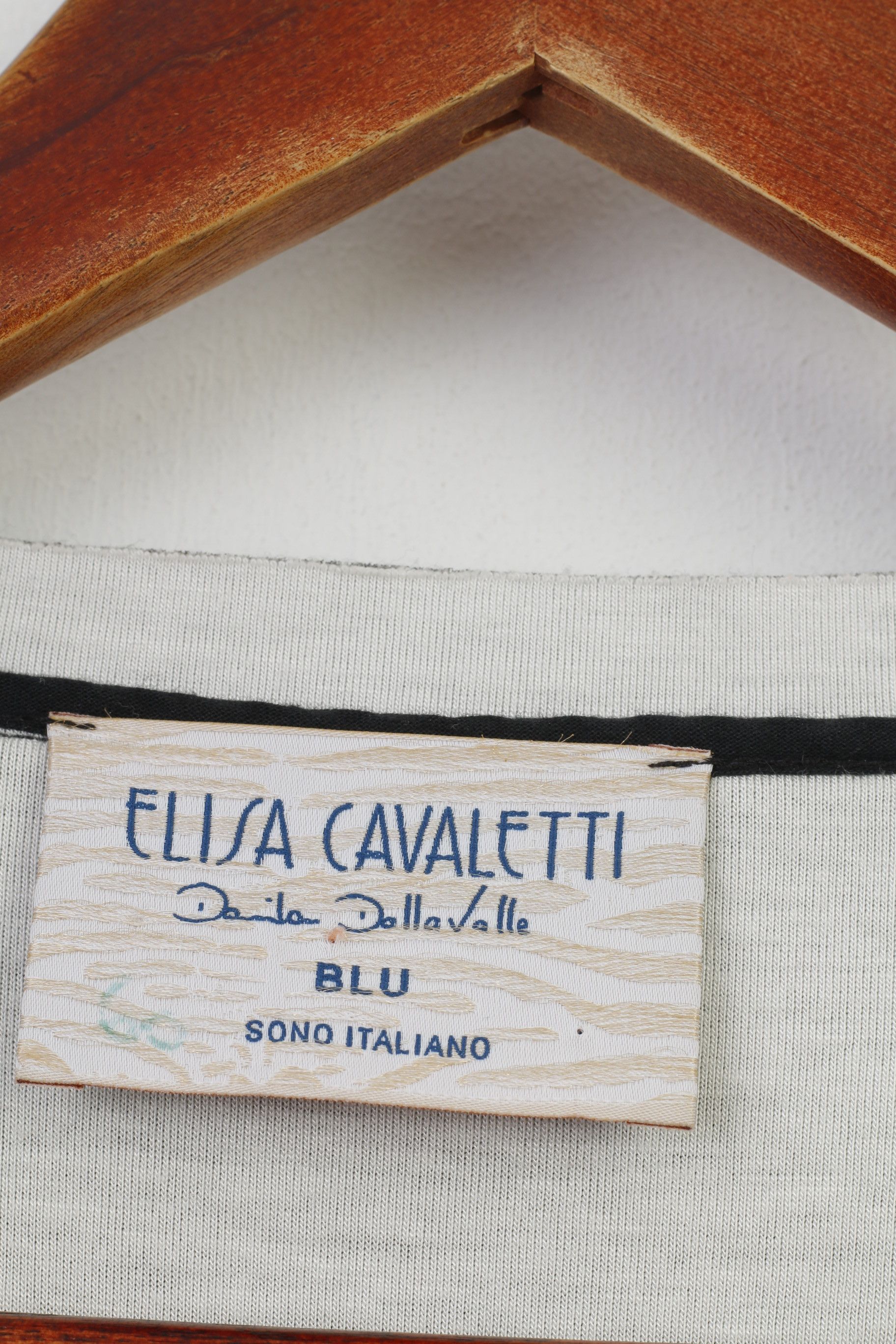 Vintage Elisa Cavaletti Woman XXL Dress Black Viscosa 10547 Size XXL / US 16-18 / IT 52-54 - 5 Thumbnail