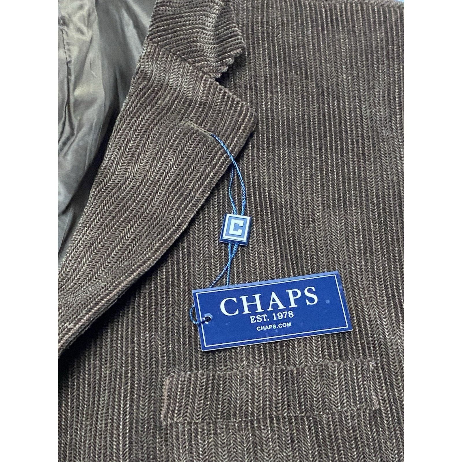Chaps Chaps Brown Corduroy 2 Button Suit Jacket Mens 48R NWT Size 48R - 2 Thumbnail