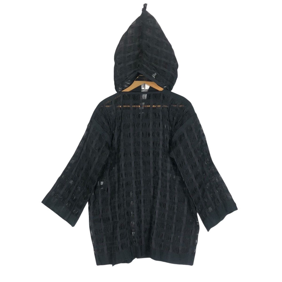 Issey Miyake Vintage Issey Miyake Permanente S/S 1995 Wool Mesh Jacket Size US L / EU 52-54 / 3 - 24 Thumbnail