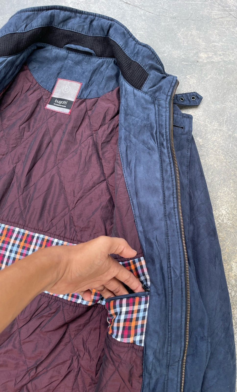 Bugatti 🔥Vintage Bugatti Velvet Light Jacket Zipper Ups Size US L / EU 52-54 / 3 - 11 Thumbnail