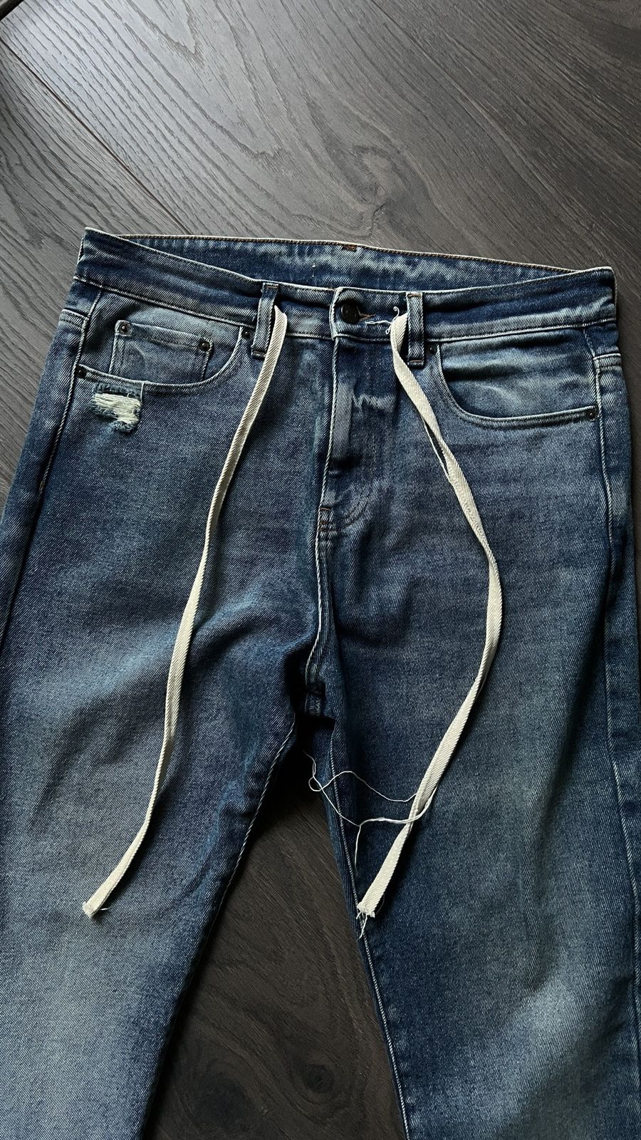 Val Kristopher Val Kristopher Drawstring Straight Leg Jeans Size US 32 / EU 48 - 3 Thumbnail