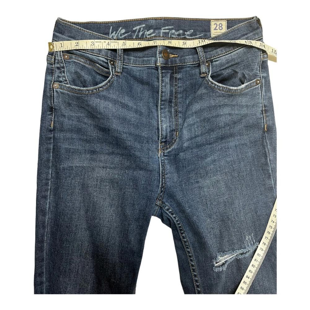 Free People Free People l Garden Party Cross Hem Skinny Jeans Size 28 Size 28" / US 6 / IT 42 - 8 Thumbnail