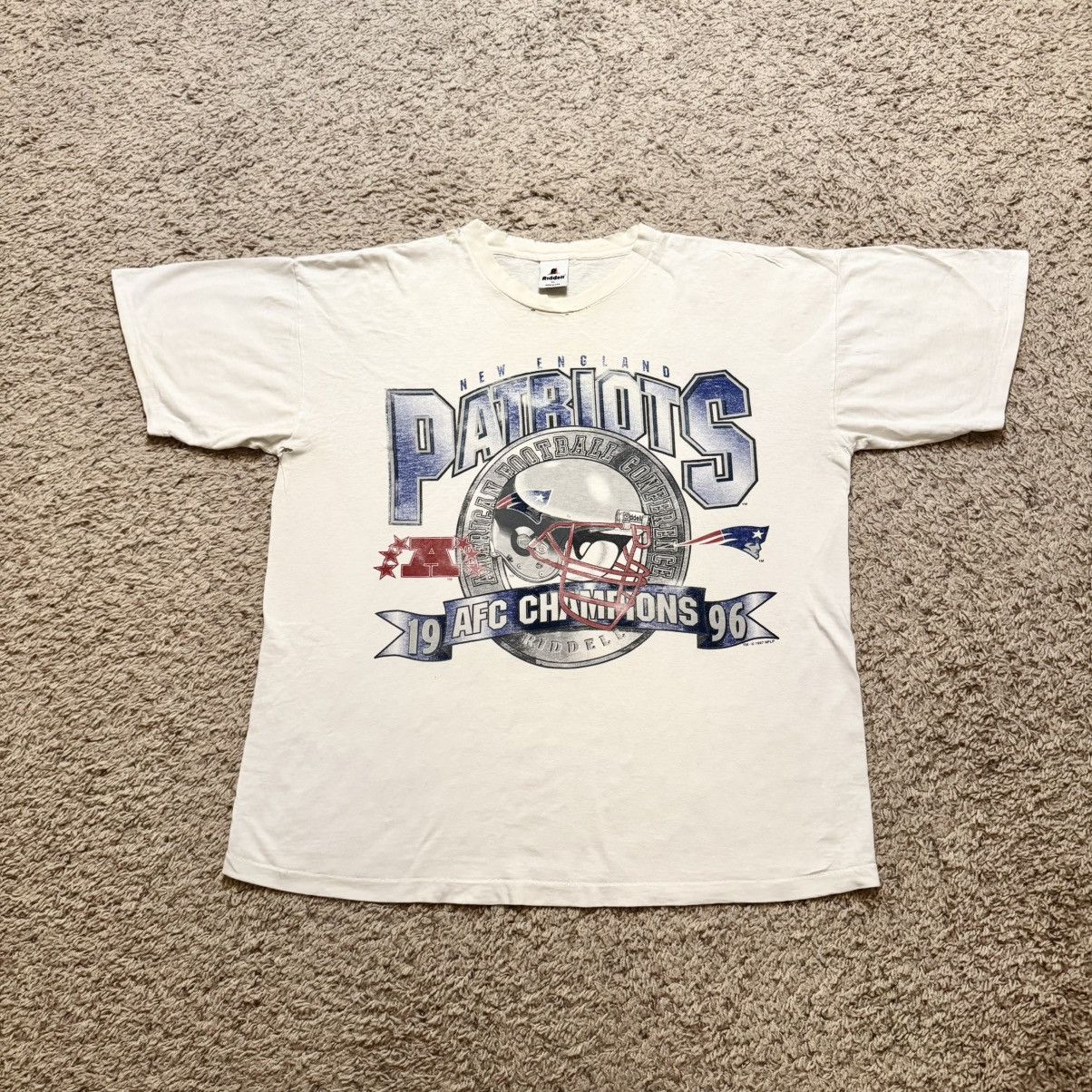 Vintage Vintage 1996 New England Patriots NFL Football Tee Size US XL / EU 56 / 4 - 2 Thumbnail