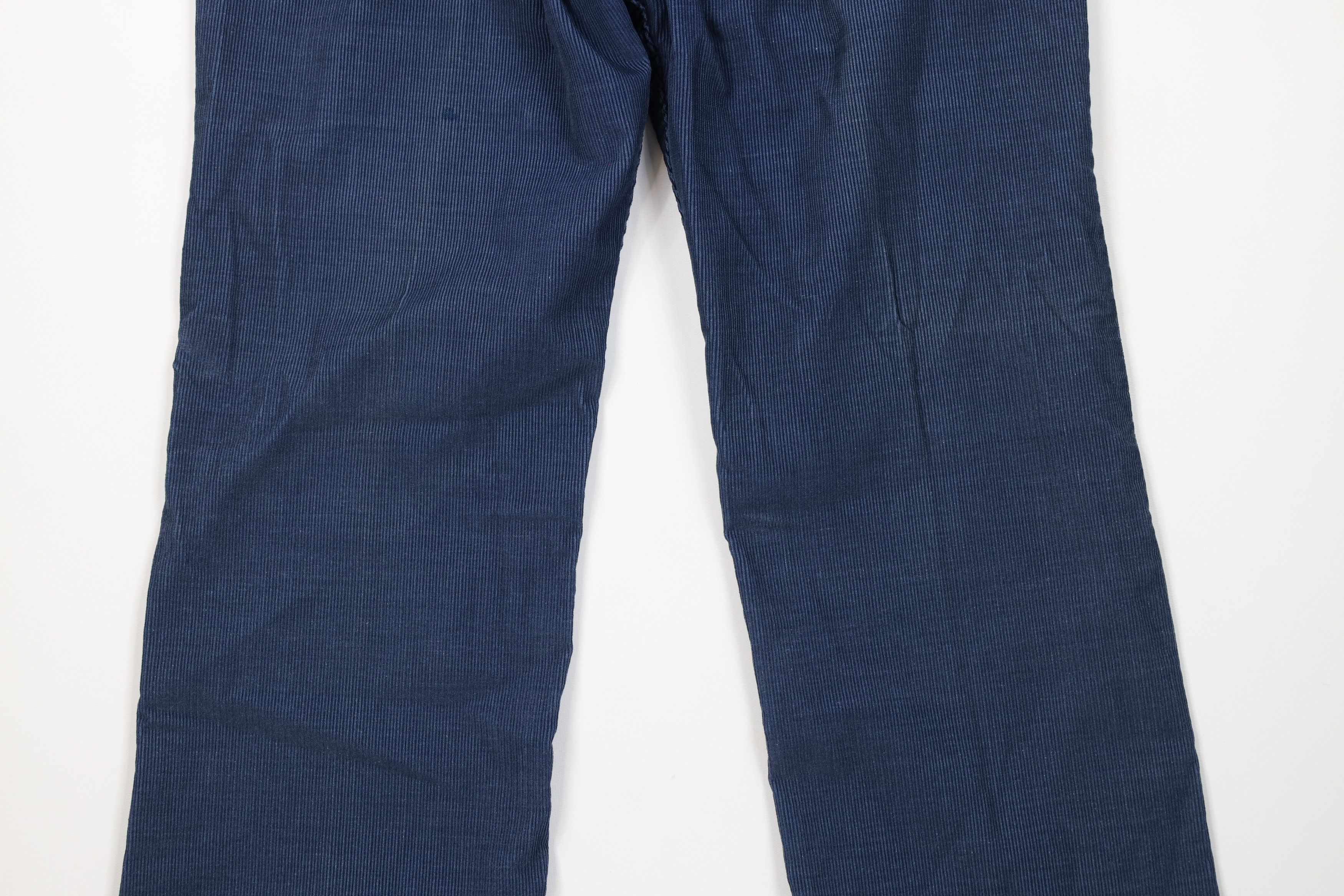 Vintage Vintage 70s Streetwear Wide Leg Corduroy Pants Blue USA Size US 32 / EU 48 - 11 Thumbnail