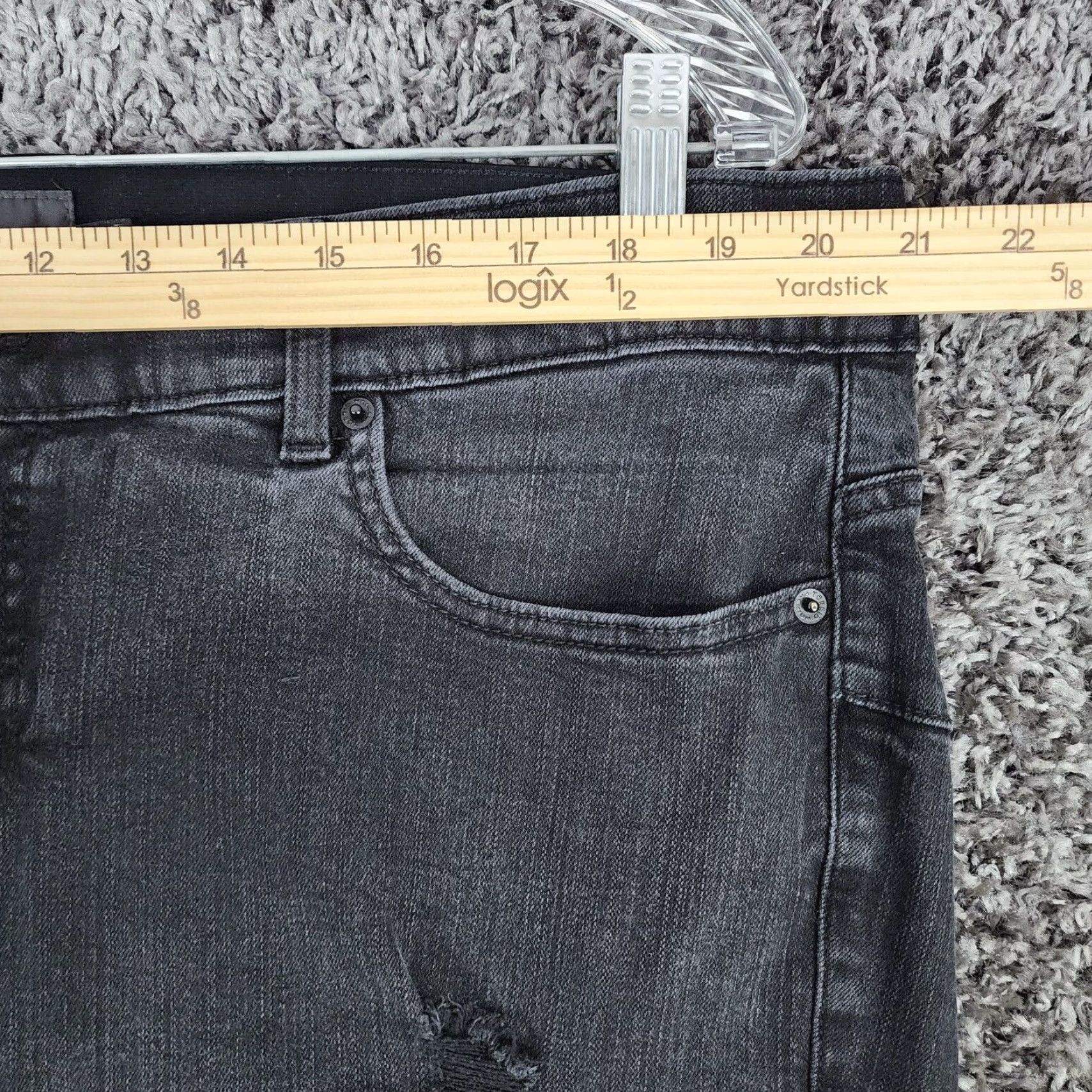 Torrid Torrid Bombshell Jeans Women 22T Black Distressed Ripped Skinny Womens Size 40" / US 18 - 4 Thumbnail