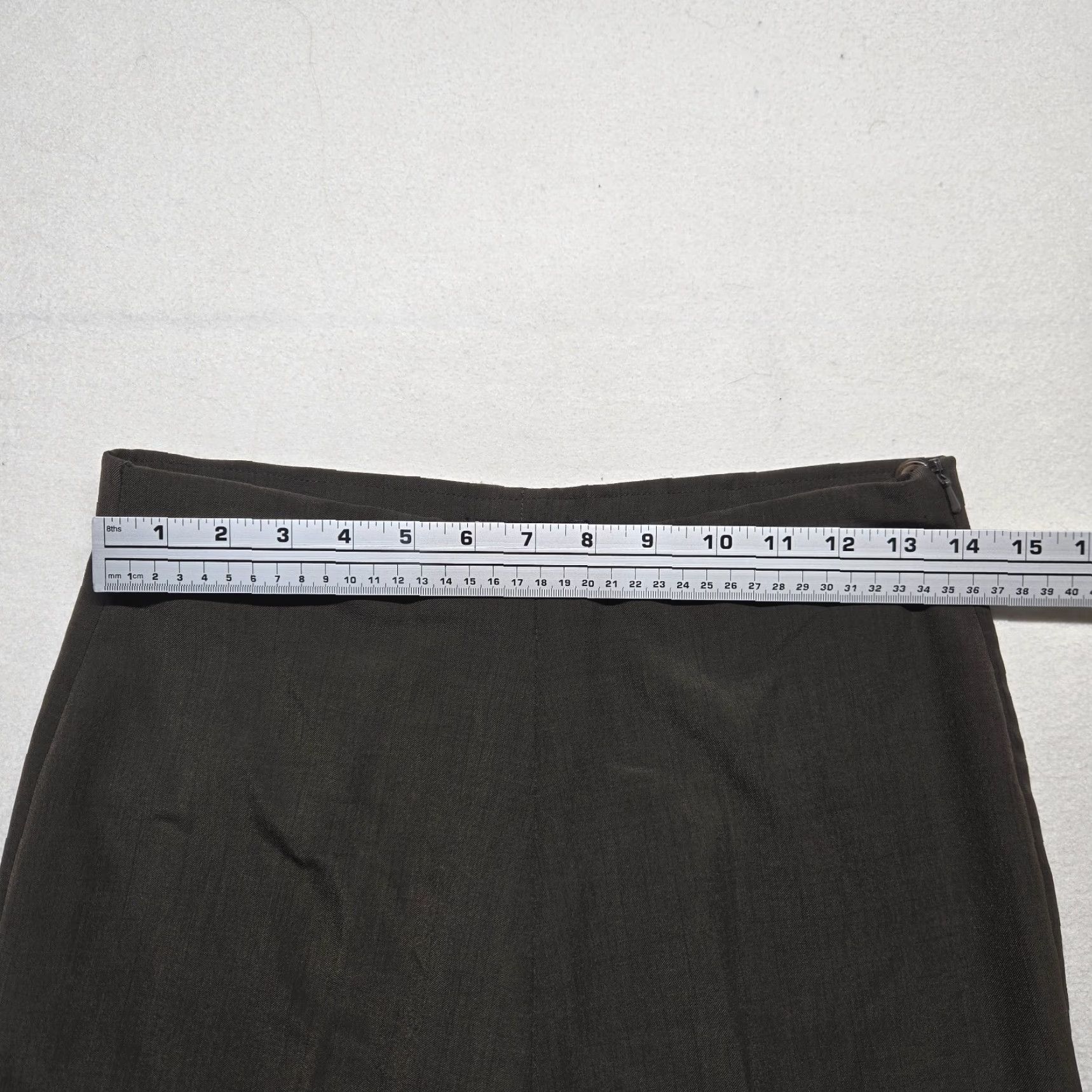 Vintage Lior Dress Pants Women Size 1 Black Flat Front Mid Rise Stretch Straight Leg Womens Size 25" / US 0 / IT 36 - 3 Thumbnail