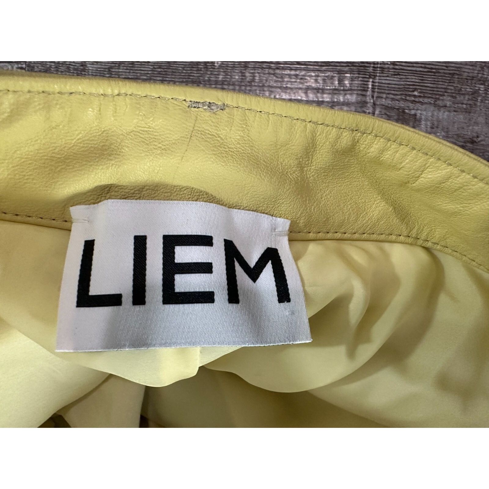 Other Liem Not Your Average leather Cargo Pant Size 36 color yello Size US 36 / EU 52 - 5 Thumbnail