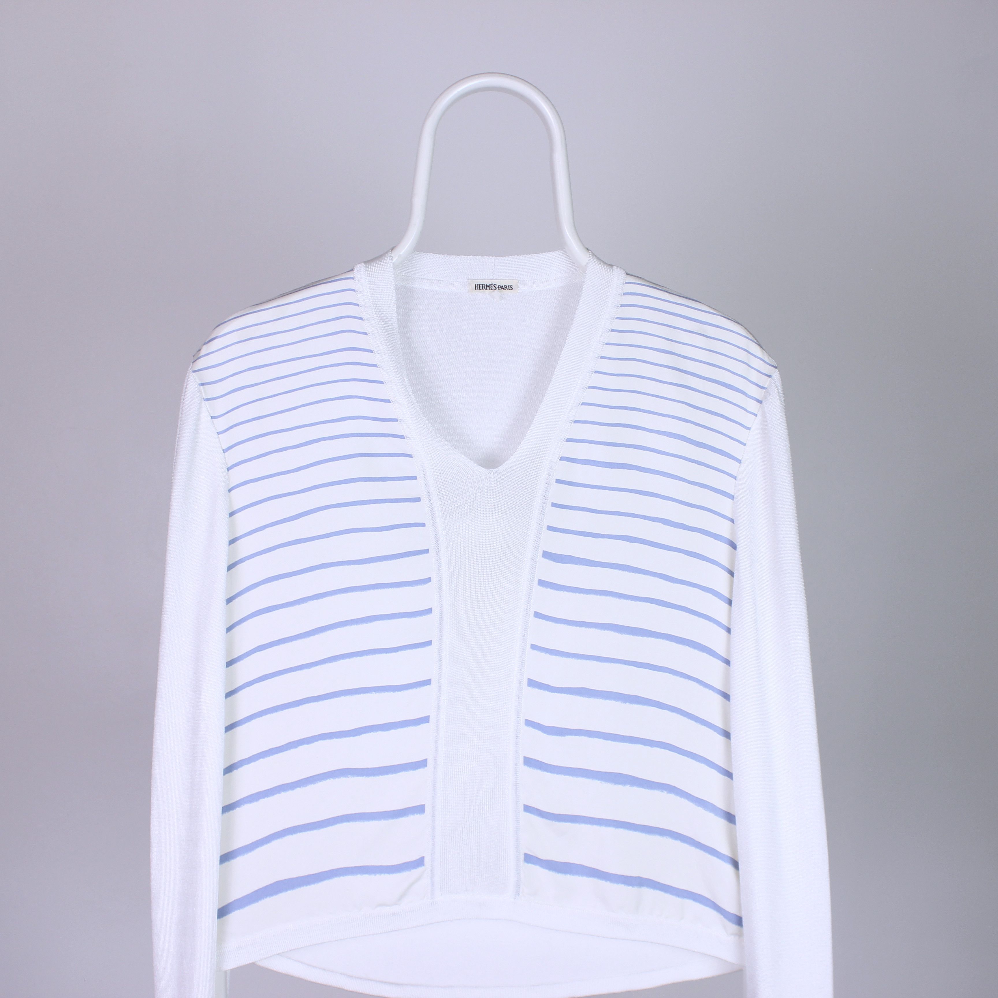 Hermes Hermes Vintage Hermes 100% silk jumper sweater size M-L Size M / US 6-8 / IT 42-44 - 1 Thumbnail