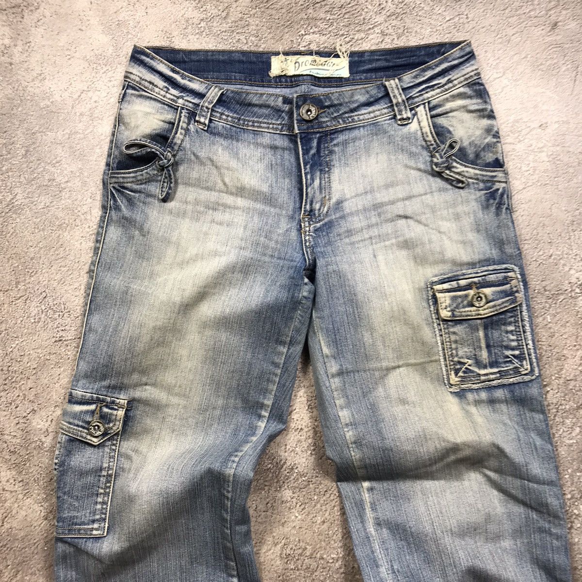 Vintage Vintage 90s Baggy Distressed Cargo Pants Grunge Thrashed 30 Size 30" / US 8 / IT 44 - 2 Thumbnail
