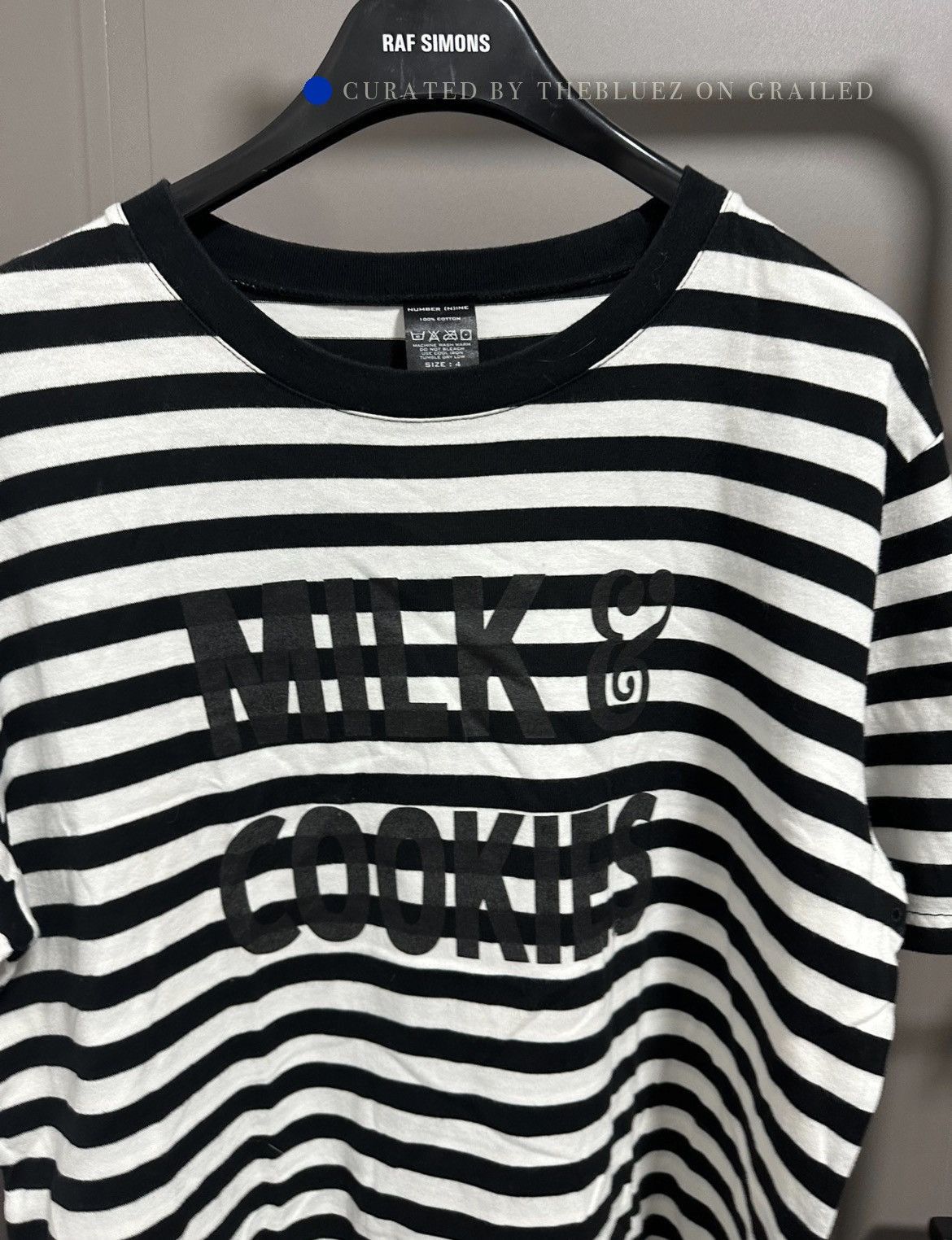 Number (N)ine Number Nine Milk & Cookies Print T-Shirt | Grailed