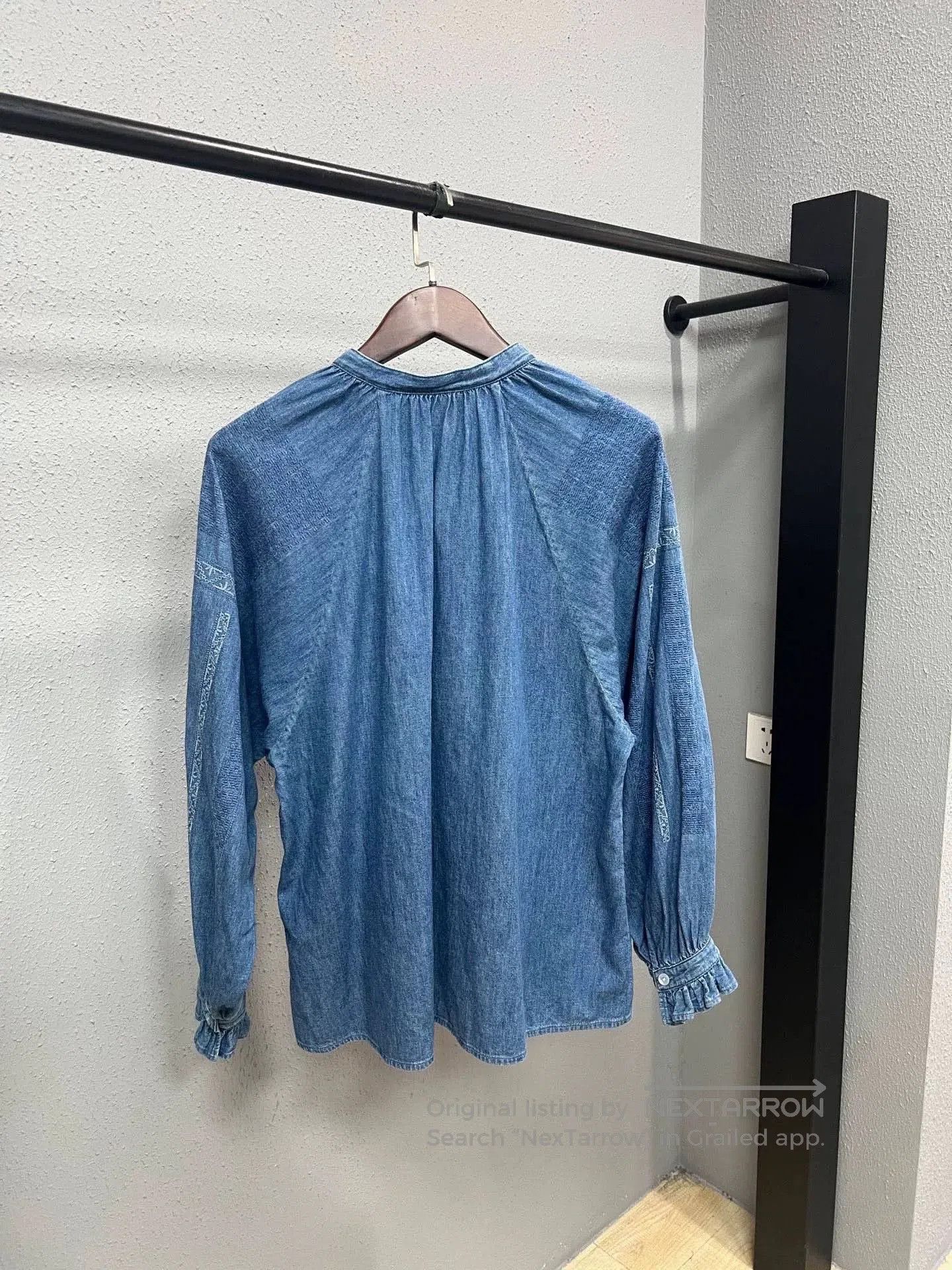 Celine Celine Bohemian Denim Dress. Size L / US 10 / IT 46 - 2 Thumbnail