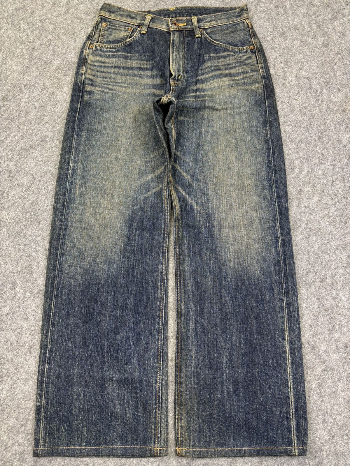 Edwin 💥Rusty Wash Wide💥Vintage Edwin Wide Denim F857 Size US 29 - 15 Thumbnail