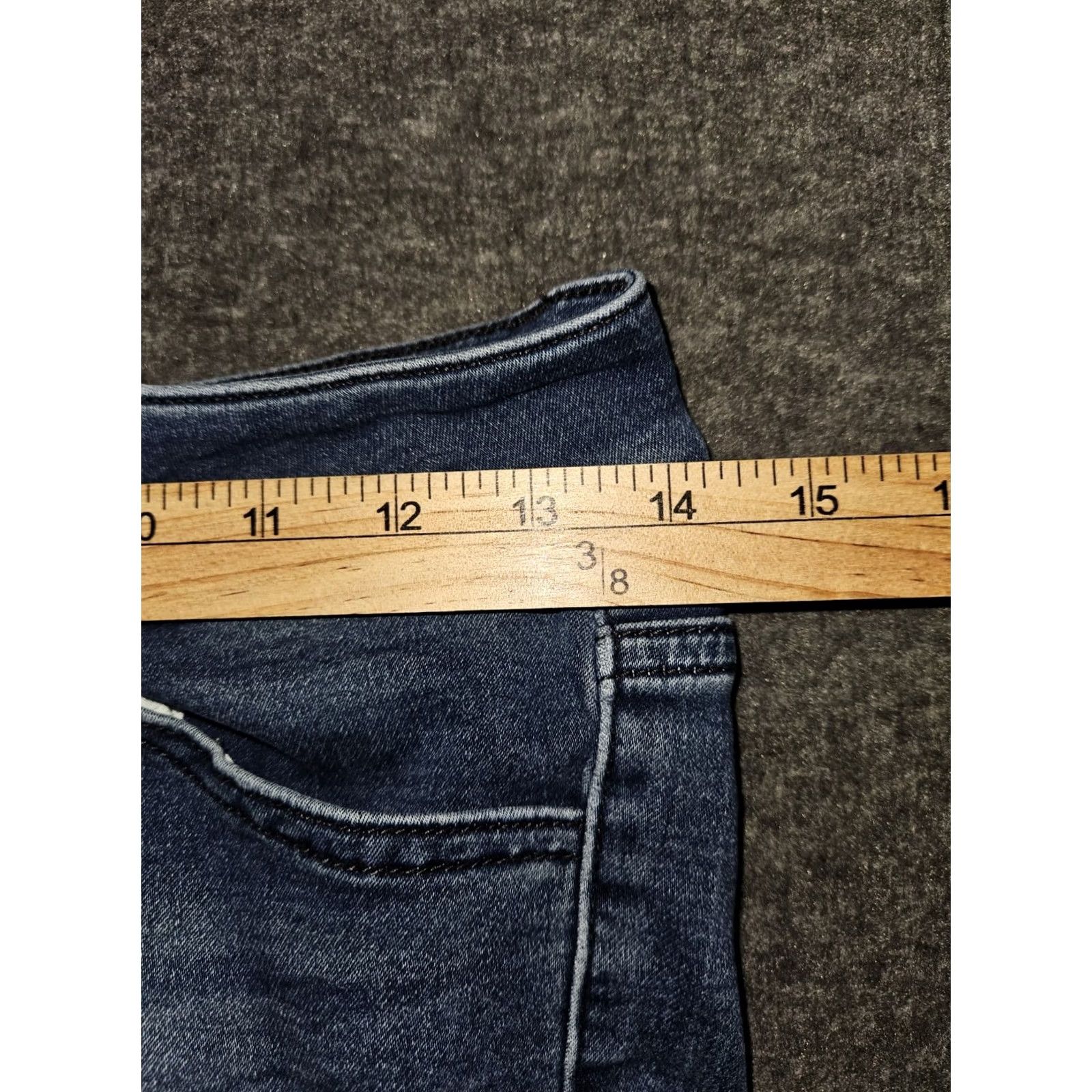Vintage Kancan Jeans Skinny Ankle 5 Juniors Blue Low Rise 27 Inseam Stretch Pockets Logo Den im City Preppy Womens Size 27" / US 4 / IT 40 - 4 Thumbnail
