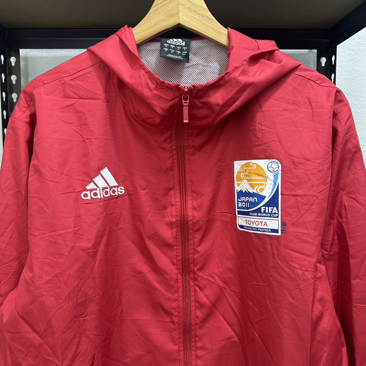 Adidas × Vintage Rare Adidas Japan Windbreaker Size US XL / EU 56 / 4 - 4 Thumbnail