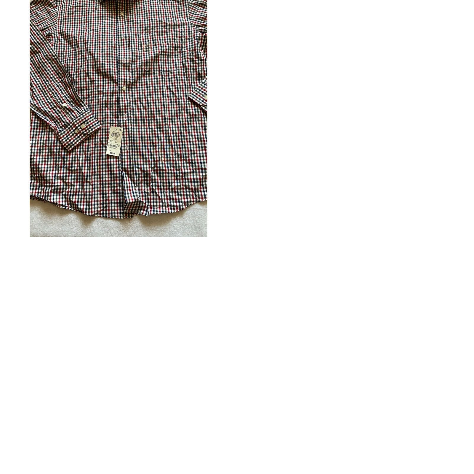 Club Room Club Room Button Shirt Men’s 16 Regular-Fit 100% Cotton Plaids & Checks Blue Red Multicolor Dress Shirt Mens Size US L / EU 52-54 / 3 - 9 Thumbnail