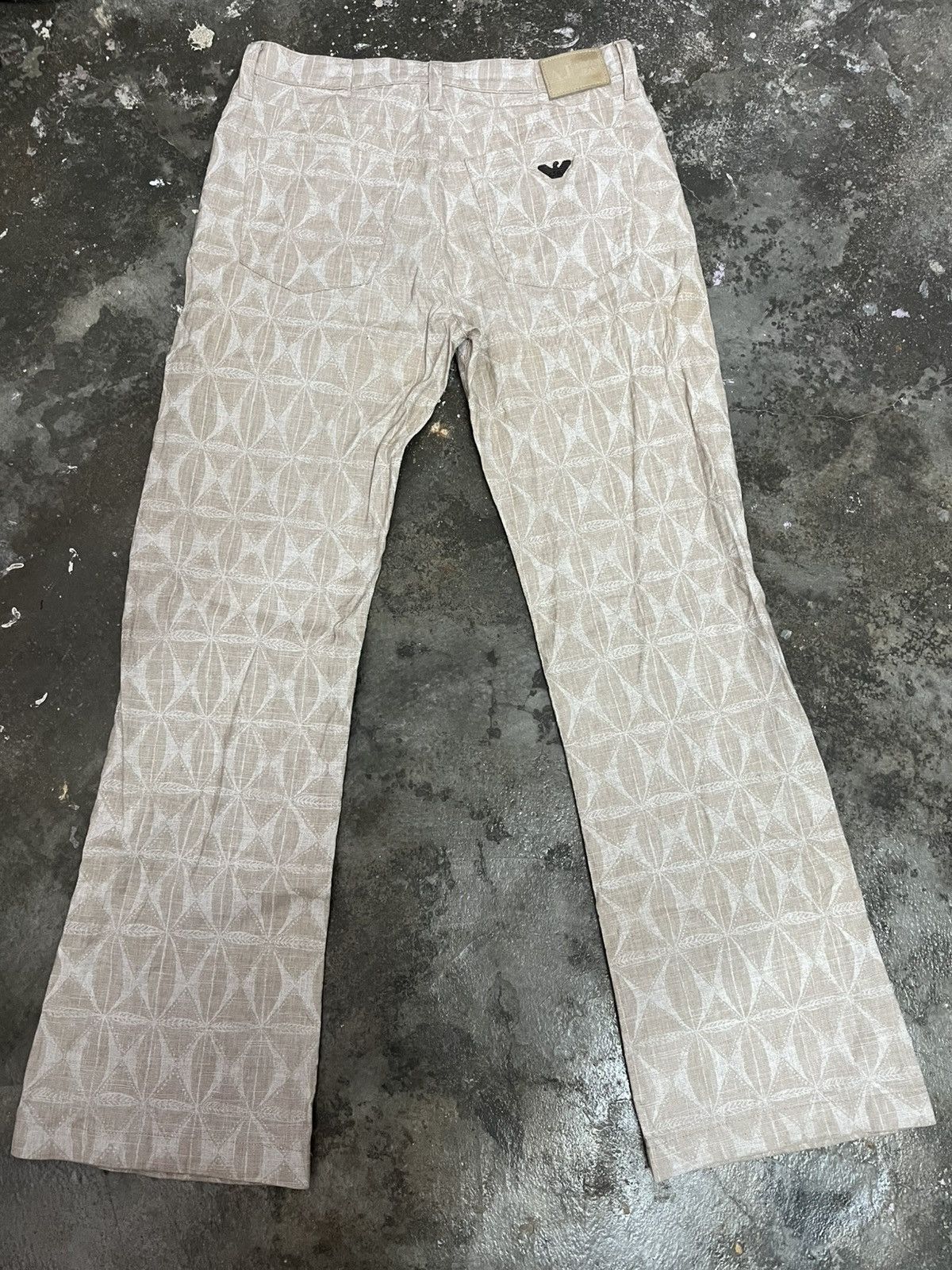Armani VINTAGE Armani Jeans Italy Geometric All-Over Print Size US 29 - 2 Thumbnail