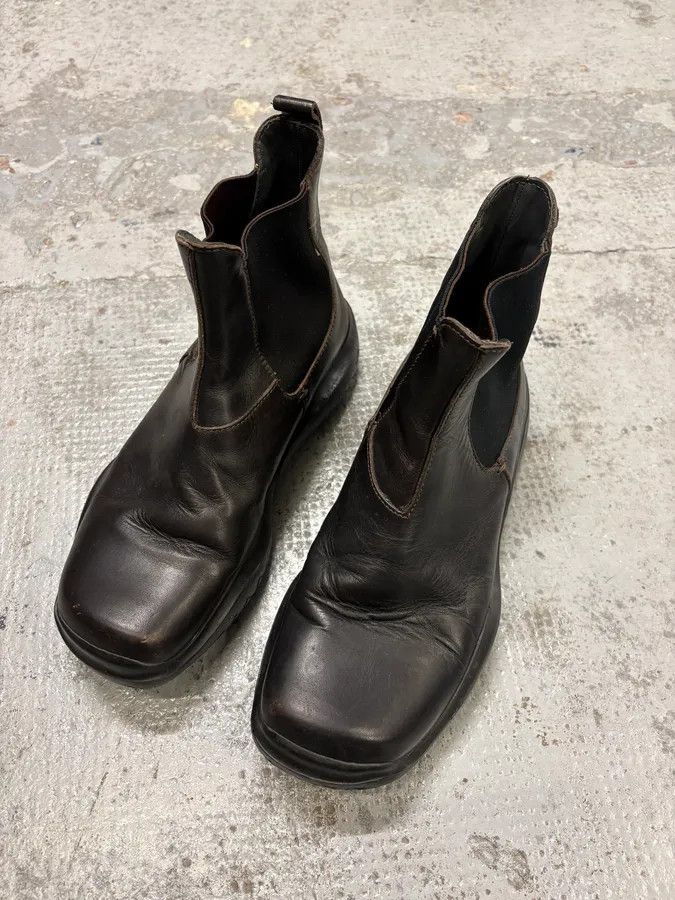 Prada FW1999 Prada Brown Leather Vibram Boots Size US 9 / IT 39 - 3 Thumbnail