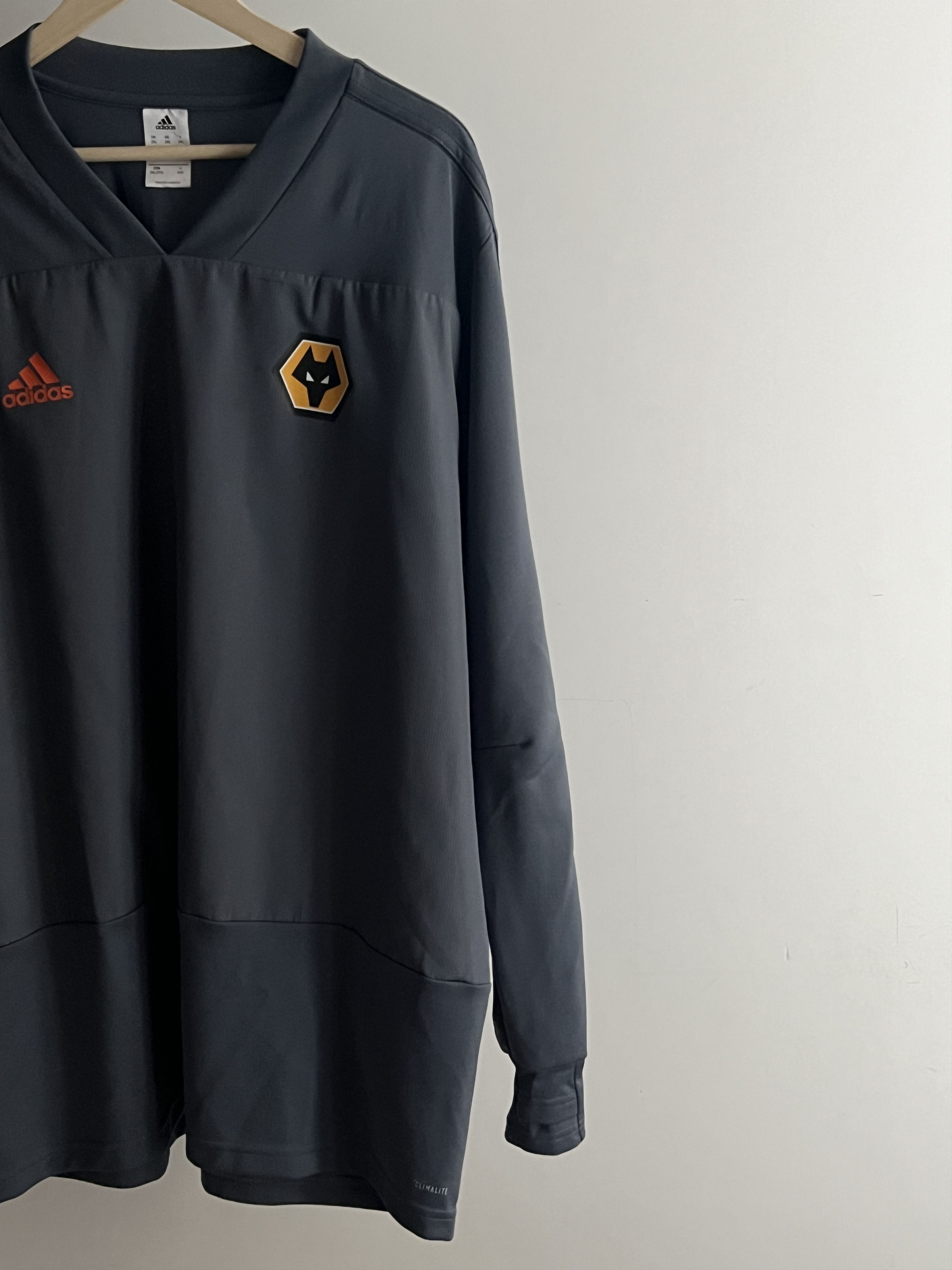 Adidas Soccer Jersey Training Long Sleeve Adidas Wolverhampton Size US XXL / EU 58 / 5 - 2 Thumbnail