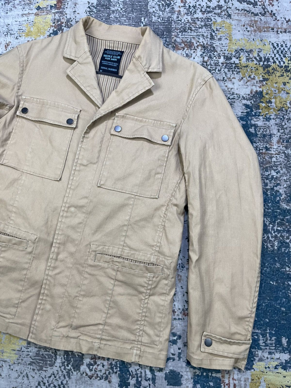 Nicole Club Nicole Club For Men Utility Safari Field Jacket Size US S / EU 44-46 / 1 - 3 Thumbnail