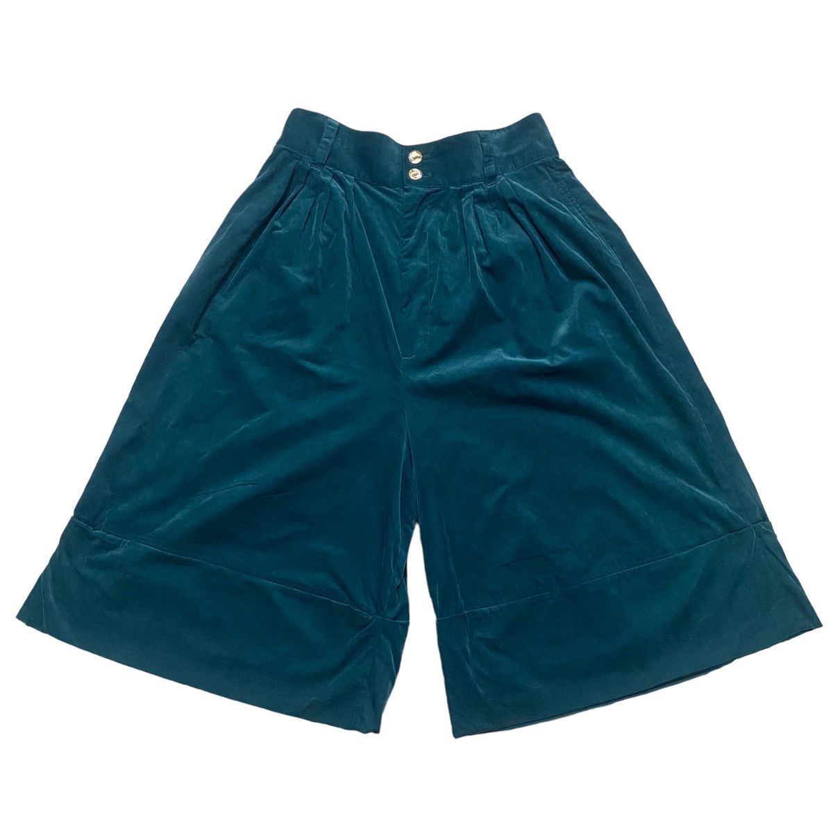 Issey Miyake Sunao kuwahara Velvet Pleated Hakama Pants Cropped Size 30" / US 8 / IT 44 - 1 Thumbnail