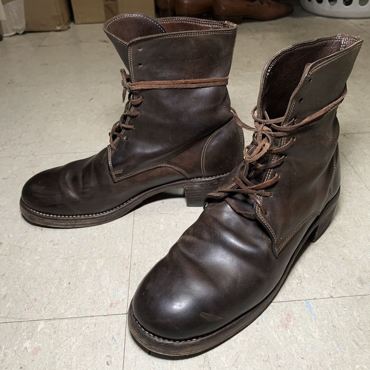 Guidi Guidi 795v Brown Leather Boots Men’s EU 41 / US 8 Size US 8 / EU 41 - 5 Thumbnail