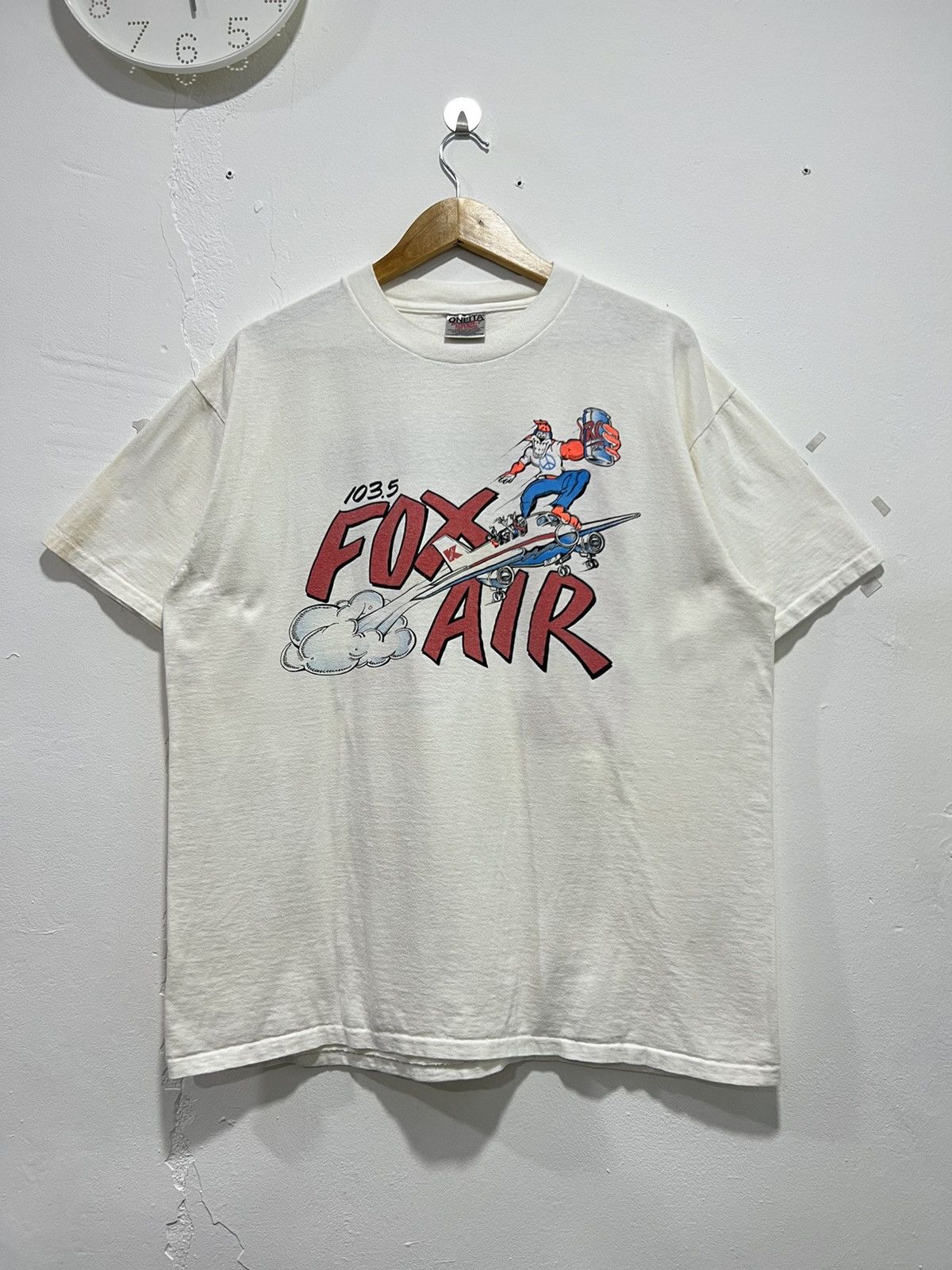Vintage Vintage 90’s Fox Air Tour Promo Tshirt Size US XL / EU 56 / 4 - 1 Thumbnail