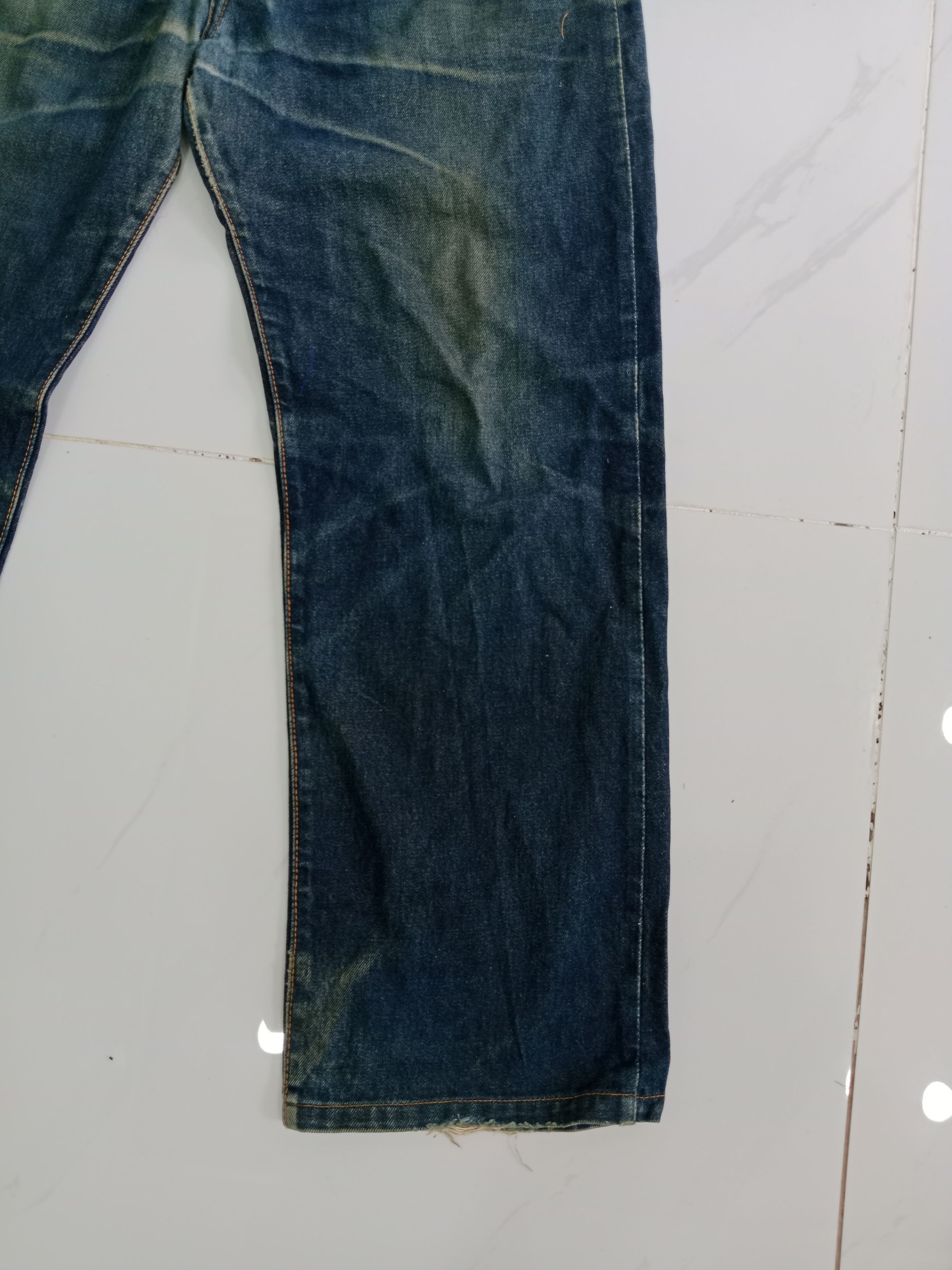 Evisu Vintage Evisu Distressed Jeans Japanese Brand Size US 33 - 6 Thumbnail