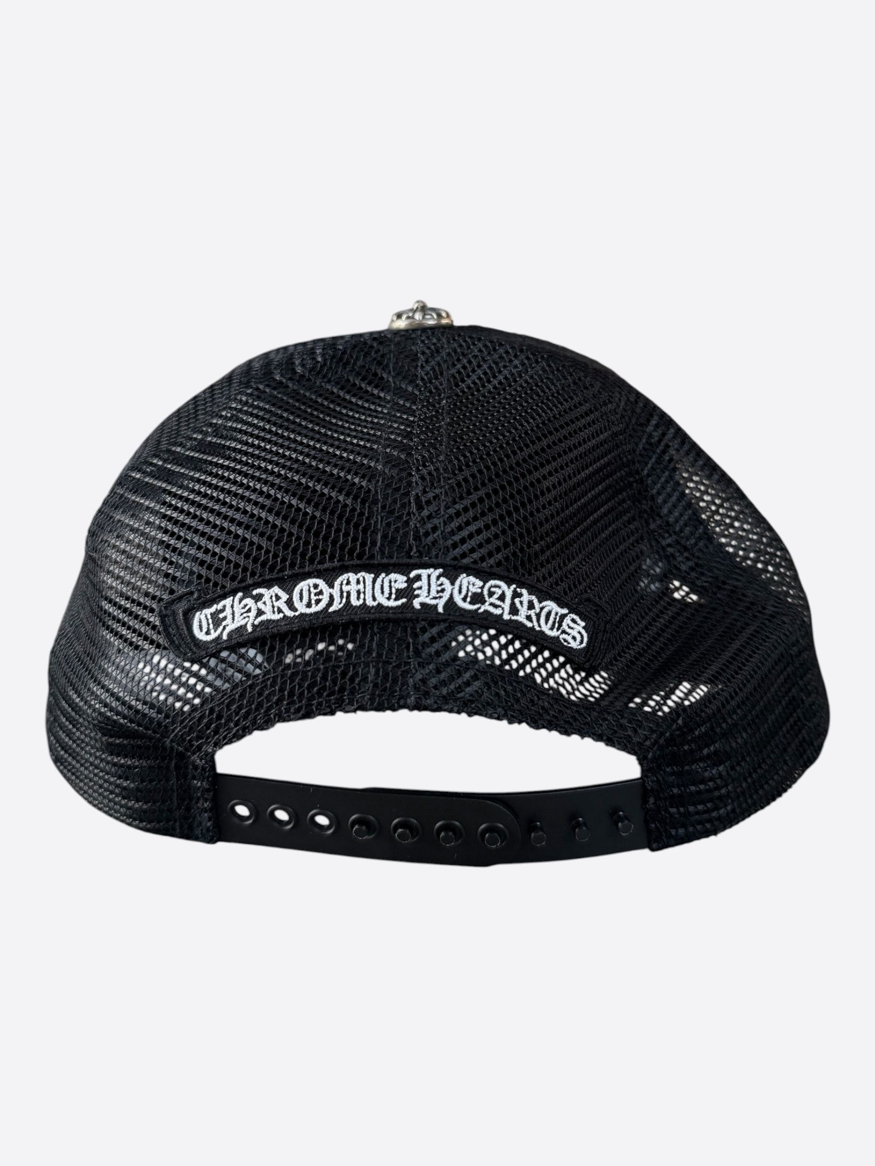 Chrome Hearts Chrome Hearts Black & White Ponyhair Triple Cross Patch Hat Size ONE SIZE - 3 Thumbnail