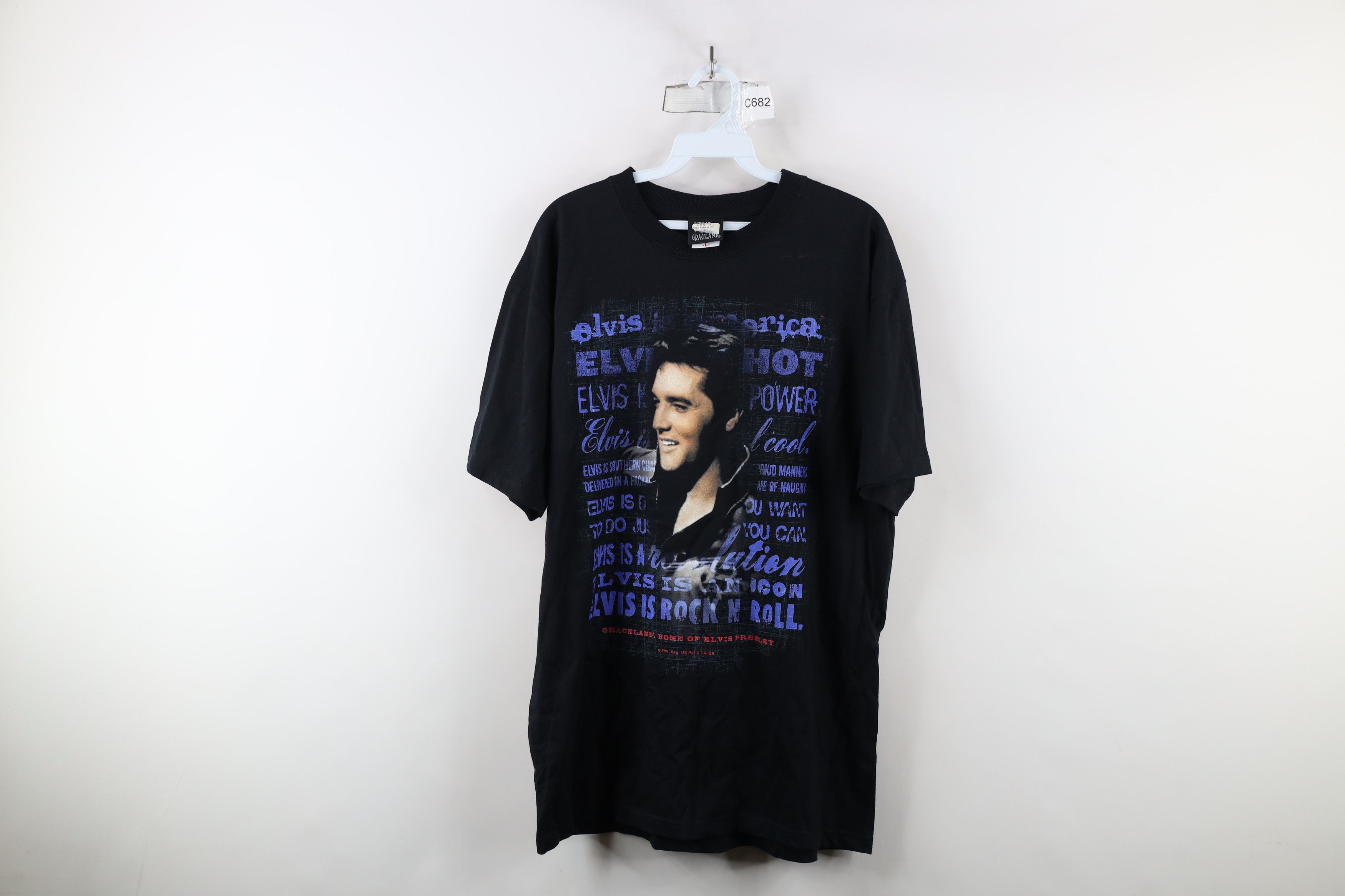 Vintage Deadstock Vintage Y2K 2005 Graceland Band T-Shirt Black Size US L / EU 52-54 / 3 - 1 Thumbnail