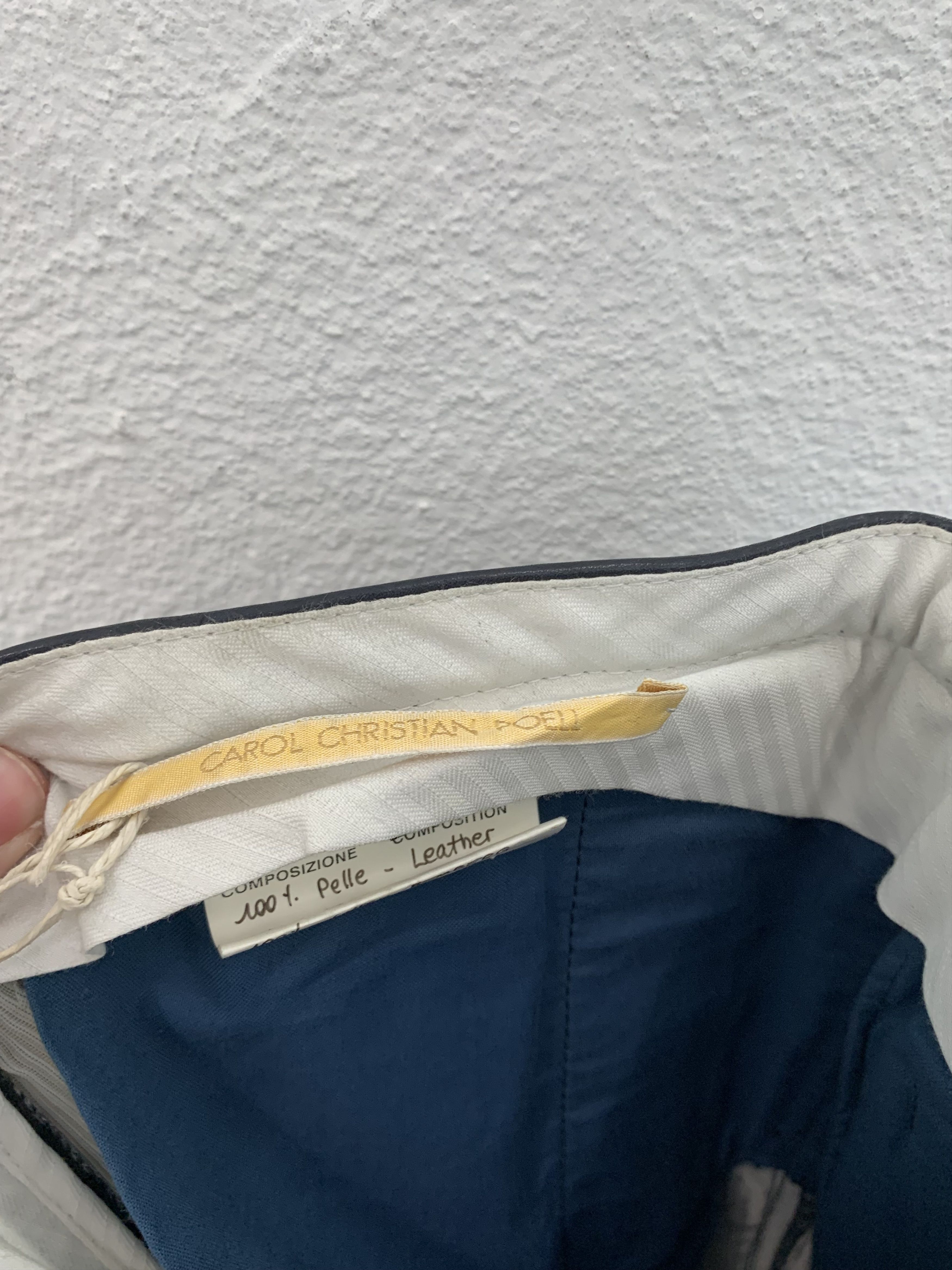 Carol Christian Poell CAROL CHRISTIAN POELL MALE FALL 2000 2001 LEATHER PANTS Size US 32 / EU 48 - 9 Thumbnail