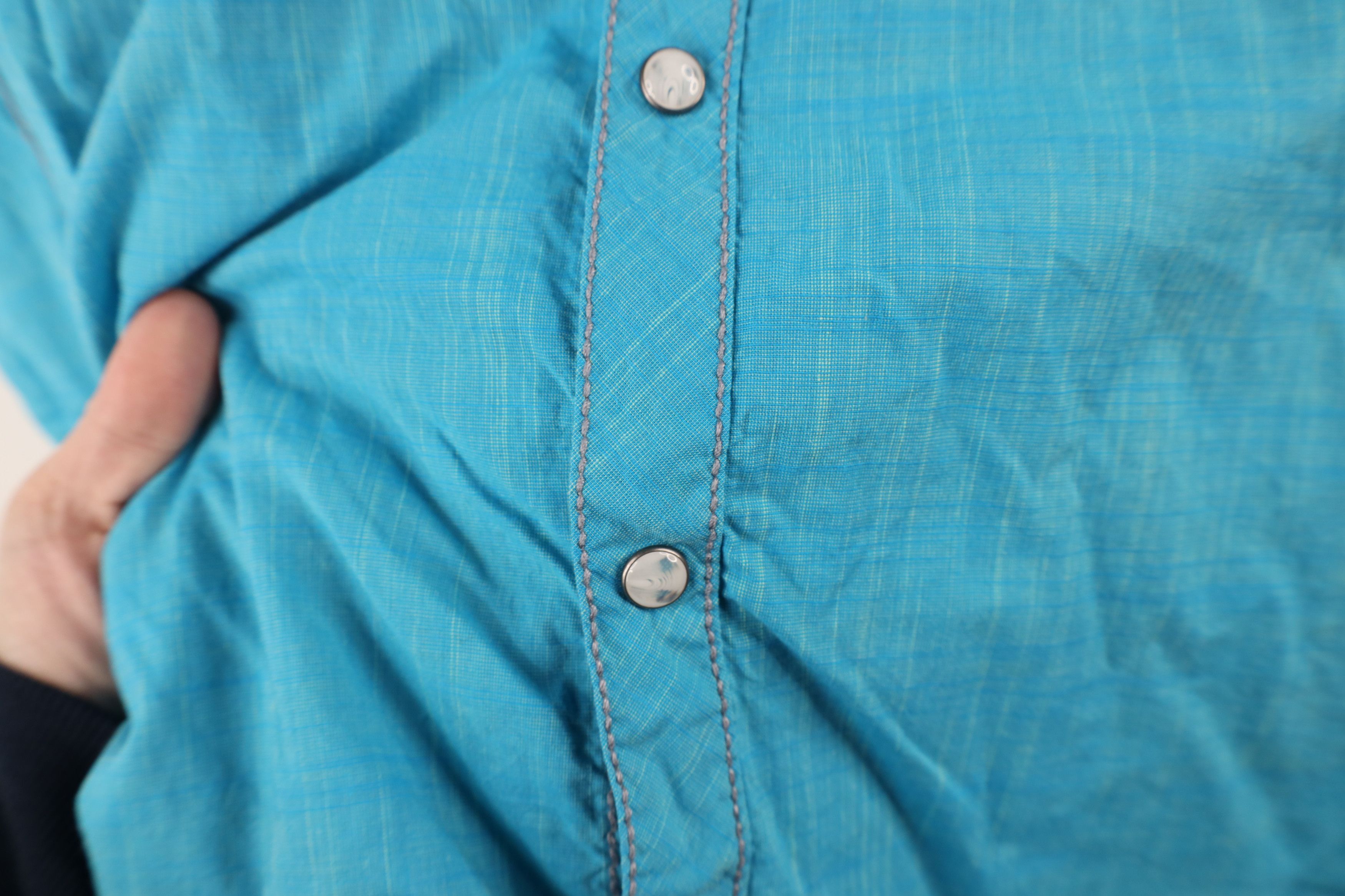 Vintage Buckle Black Western MMA Snap Button Collared Shirt Blue Size US L / EU 52-54 / 3 - 6 Thumbnail