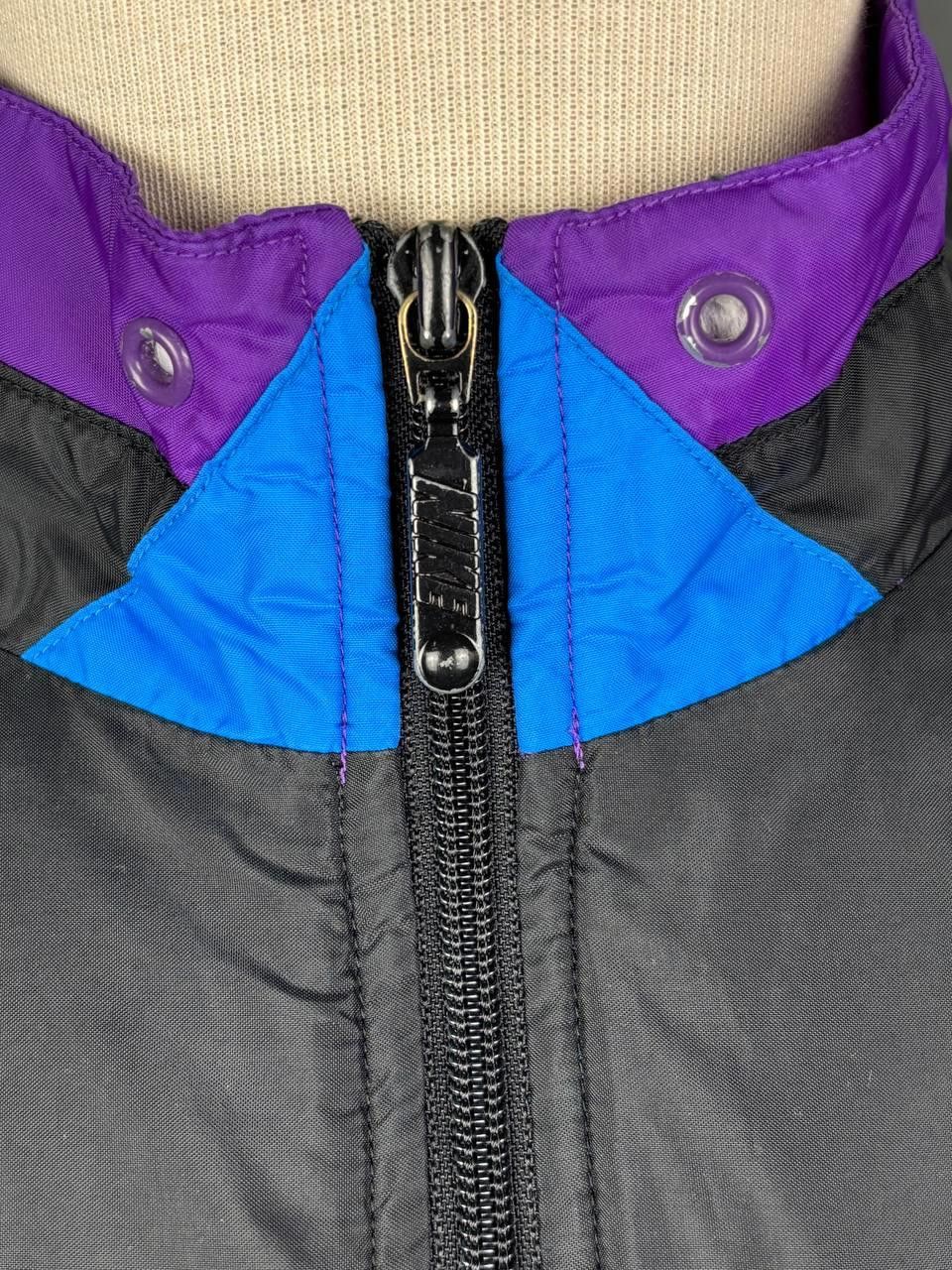 Nike Nike Windbreaker Jacket Size XL Black Blue Purple Vintage Size US XL / EU 56 / 4 - 3 Thumbnail