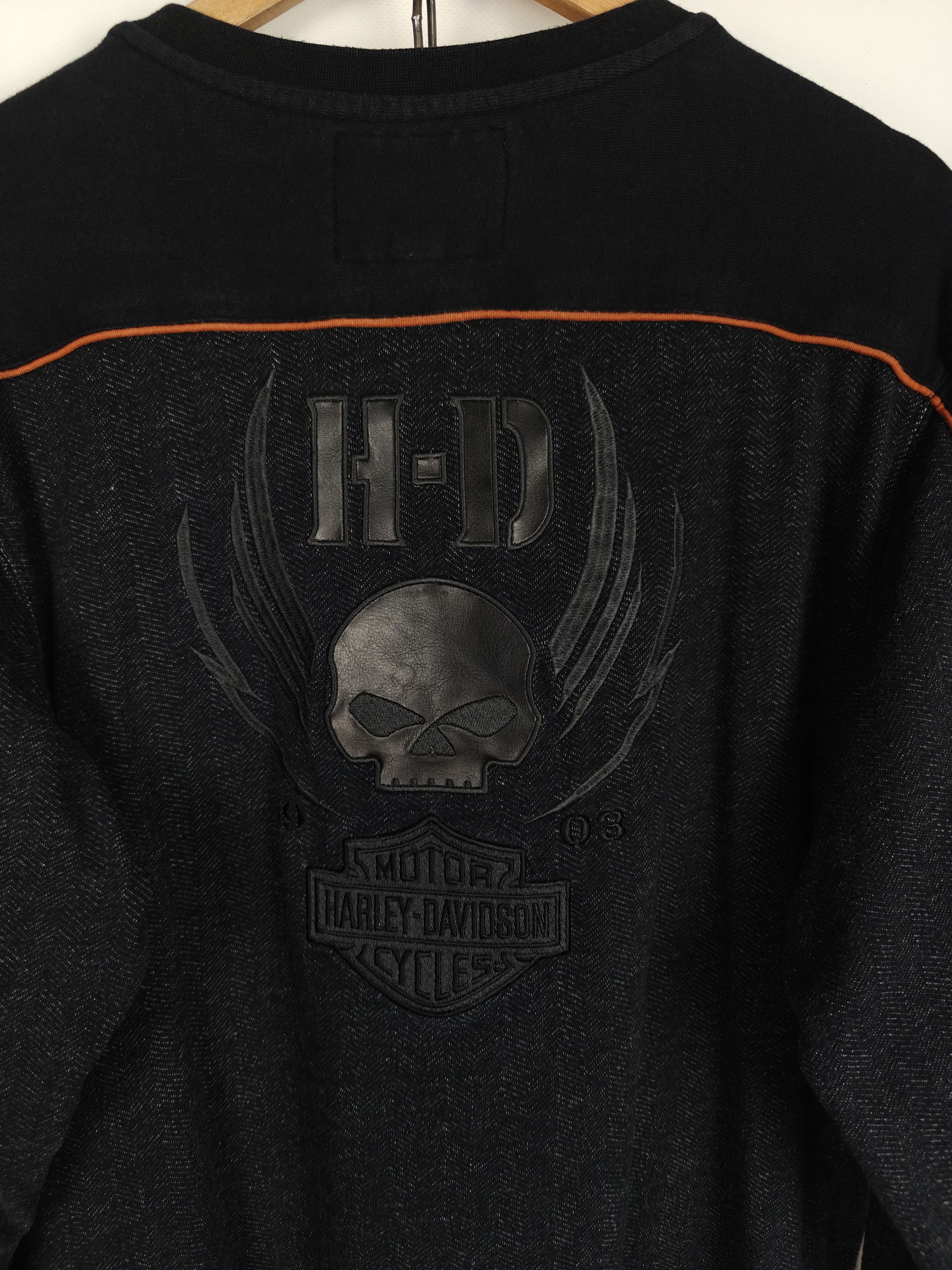 Harley Davidson Harley Davidson VTG Skull Sweatshirt Logo Gray L Size US L / EU 52-54 / 3 - 9 Thumbnail