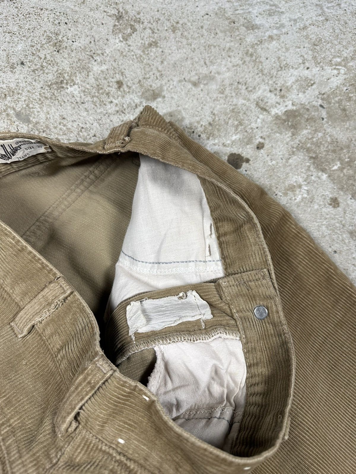 Vintage Vintage 70s Land Lubber Beige Corduroy Pants Size US 30 / EU 46 - 9 Thumbnail