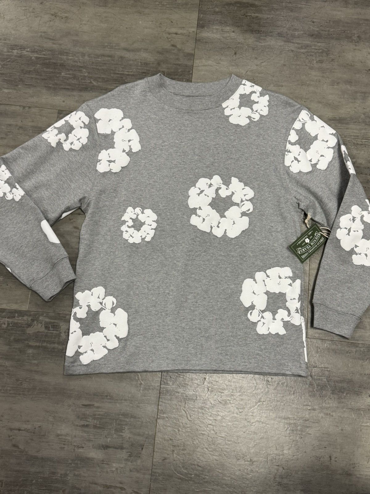 DENIM TEARS Denim Tears Grey Long Sleeve Shirt size xl Size US XL / EU 56 / 4 - 1 Thumbnail