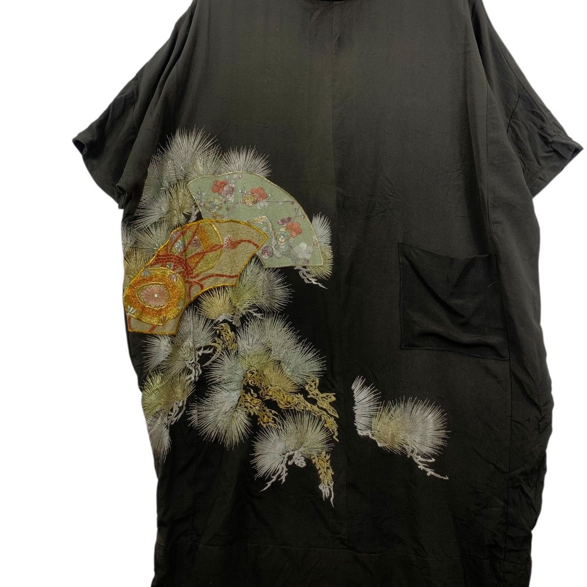 Vintage Vintage 70s KIMONO SAKURA JAPAN Traditional AOP Robe Coat Size 3XL / US 20-22 - 6 Thumbnail