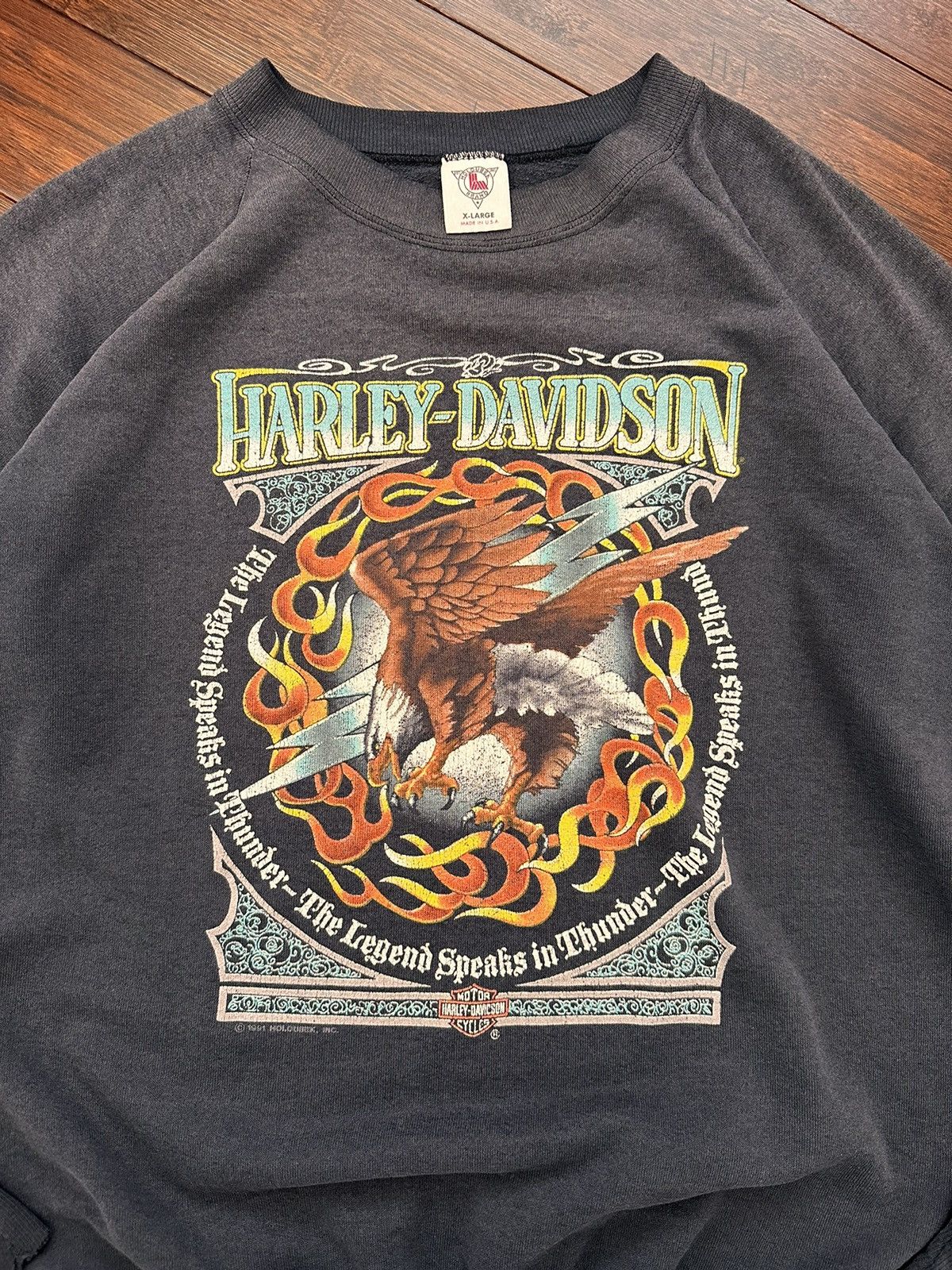 Harley Davidson VTG Harley Davidson Crewneck Paper Thin Size US XL / EU 56 / 4 - 2 Thumbnail