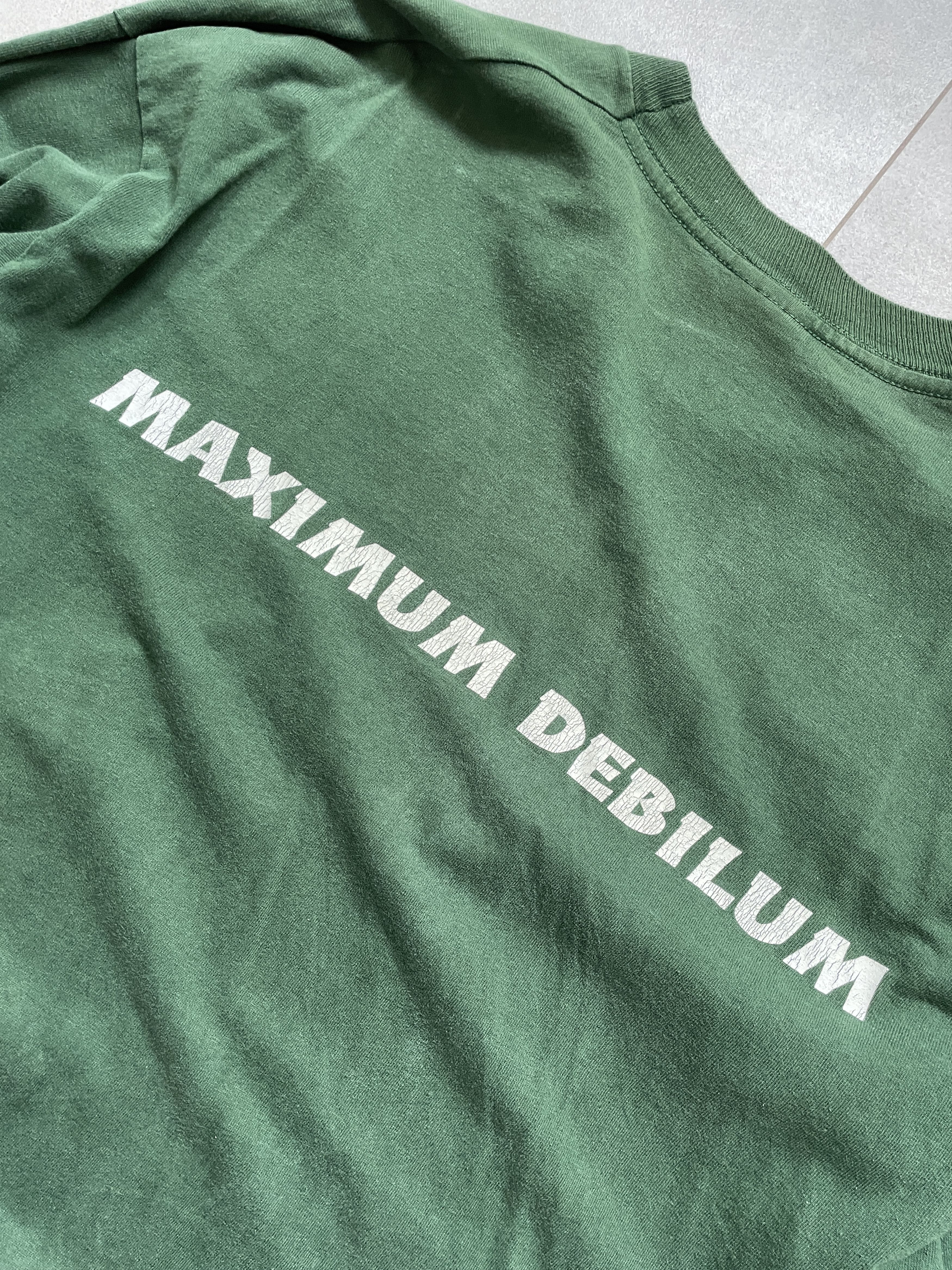 Band Tees VINTAGE 1993 DIMPLE MINDS MAXIMUM DEBILUM GREEN LONGSLEEVE Size US L / EU 52-54 / 3 - 3 Thumbnail