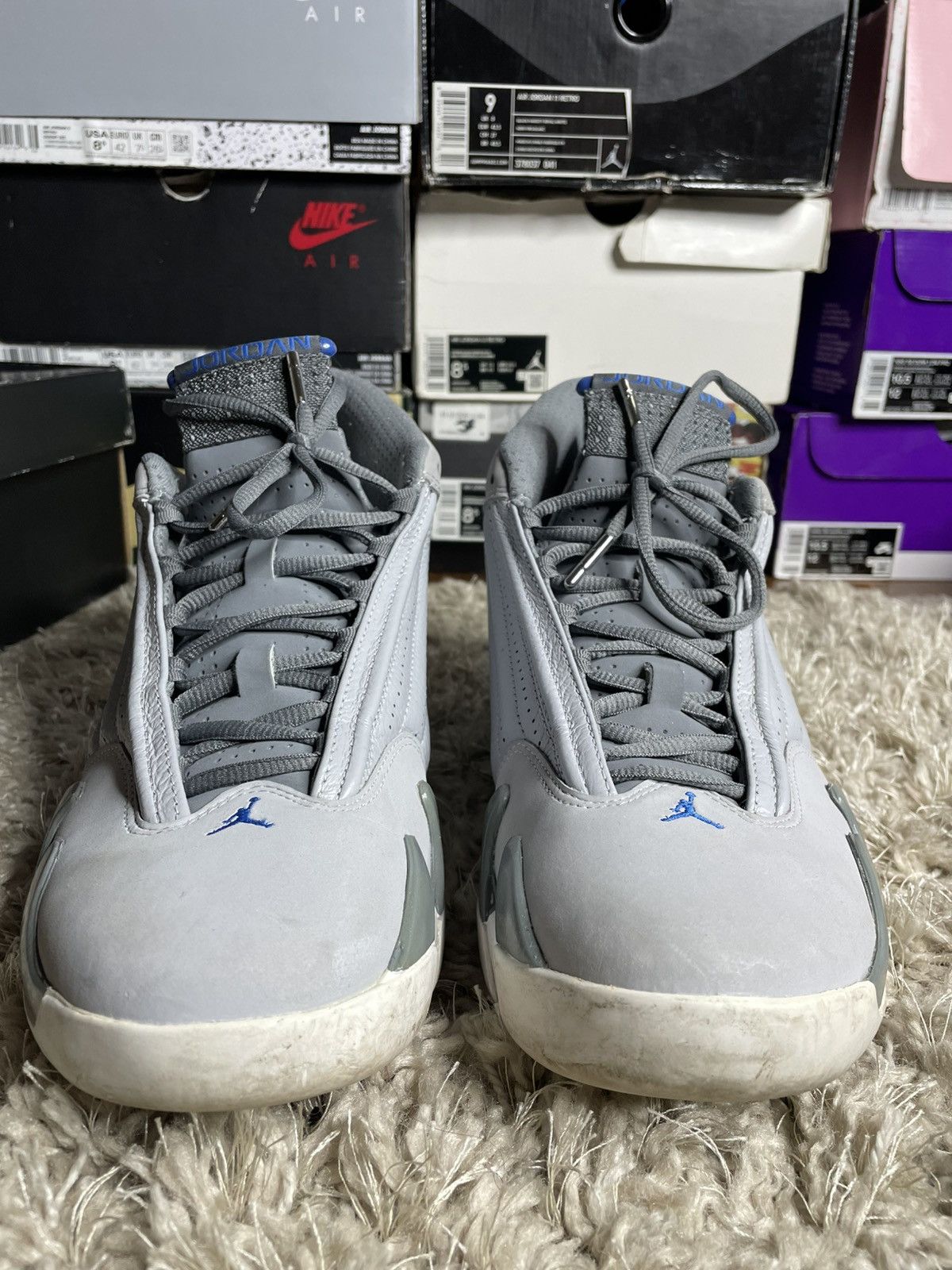 Jordan Brand Jordan 14 Wolf Grey Size US 9.5 / EU 42-43 - 4 Thumbnail